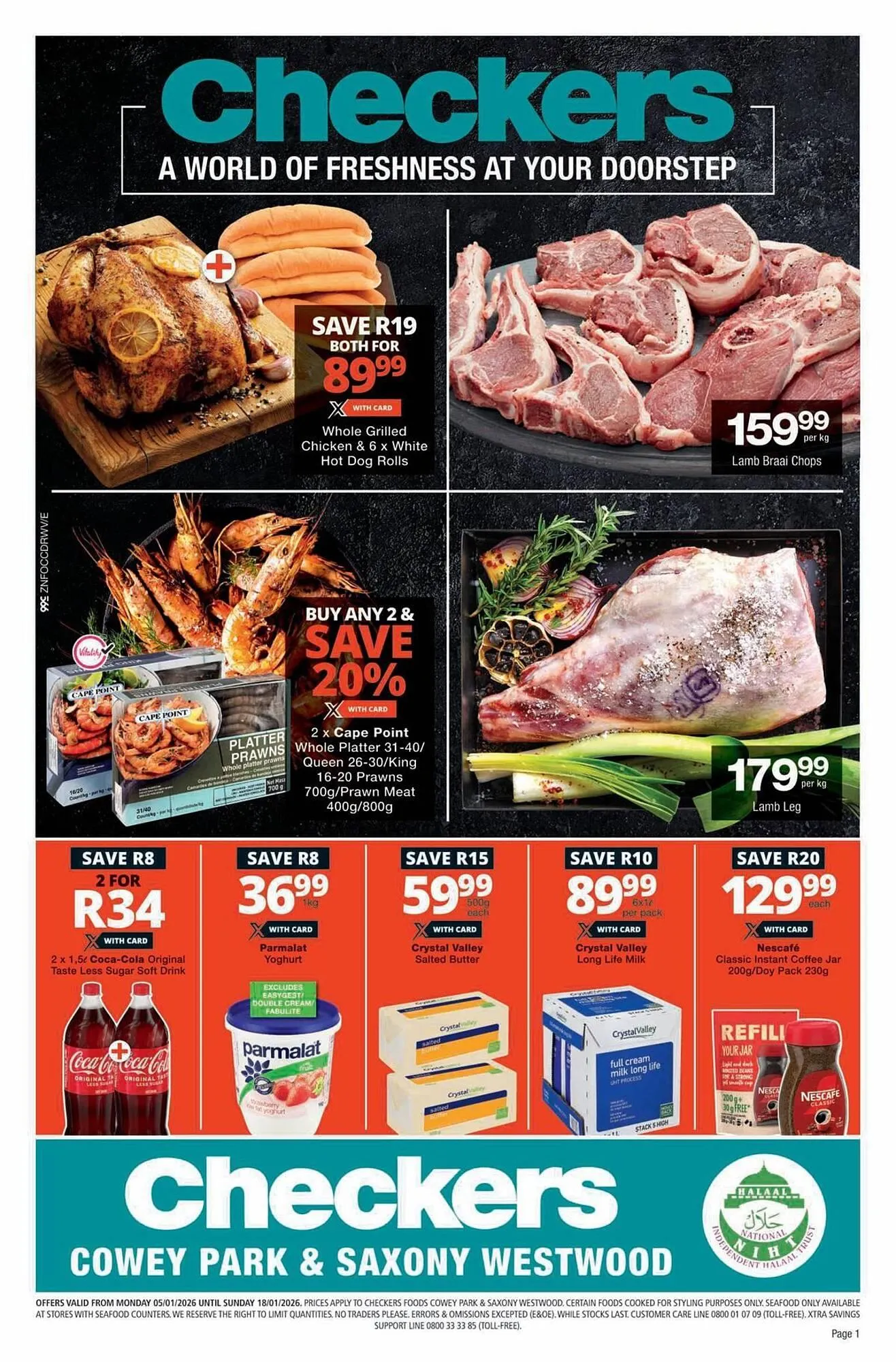 Checkers catalogue from 5 January to 18 January 2026 - Catalogue Page 1