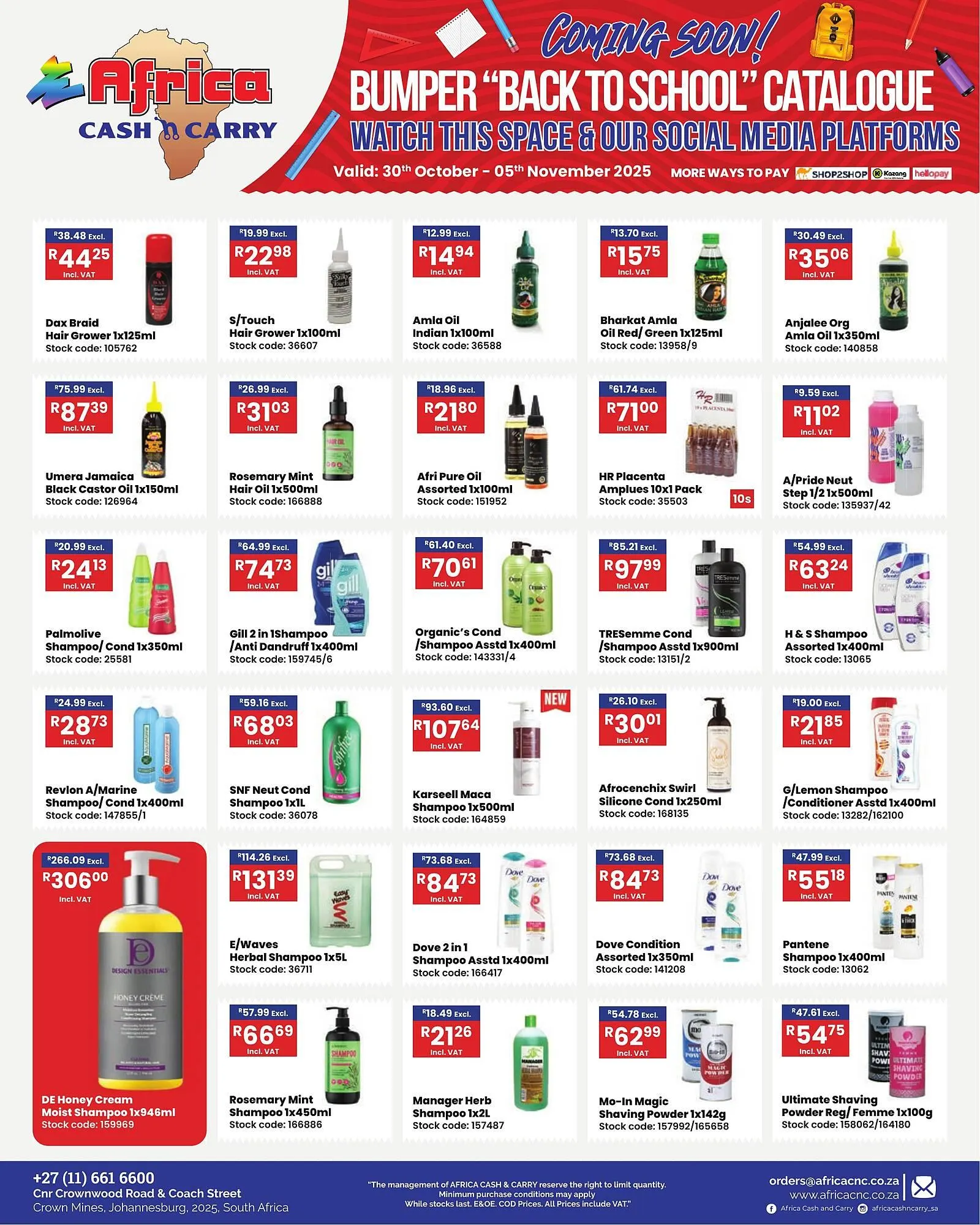 Africa Cash and Carry catalogue from 30 October to 5 November 2025 - Catalogue Page 2