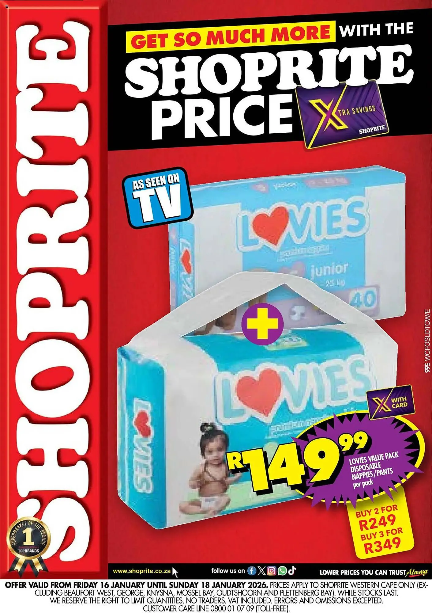 Shoprite catalogue from 15 January to 18 January 2026 - Catalogue Page 1