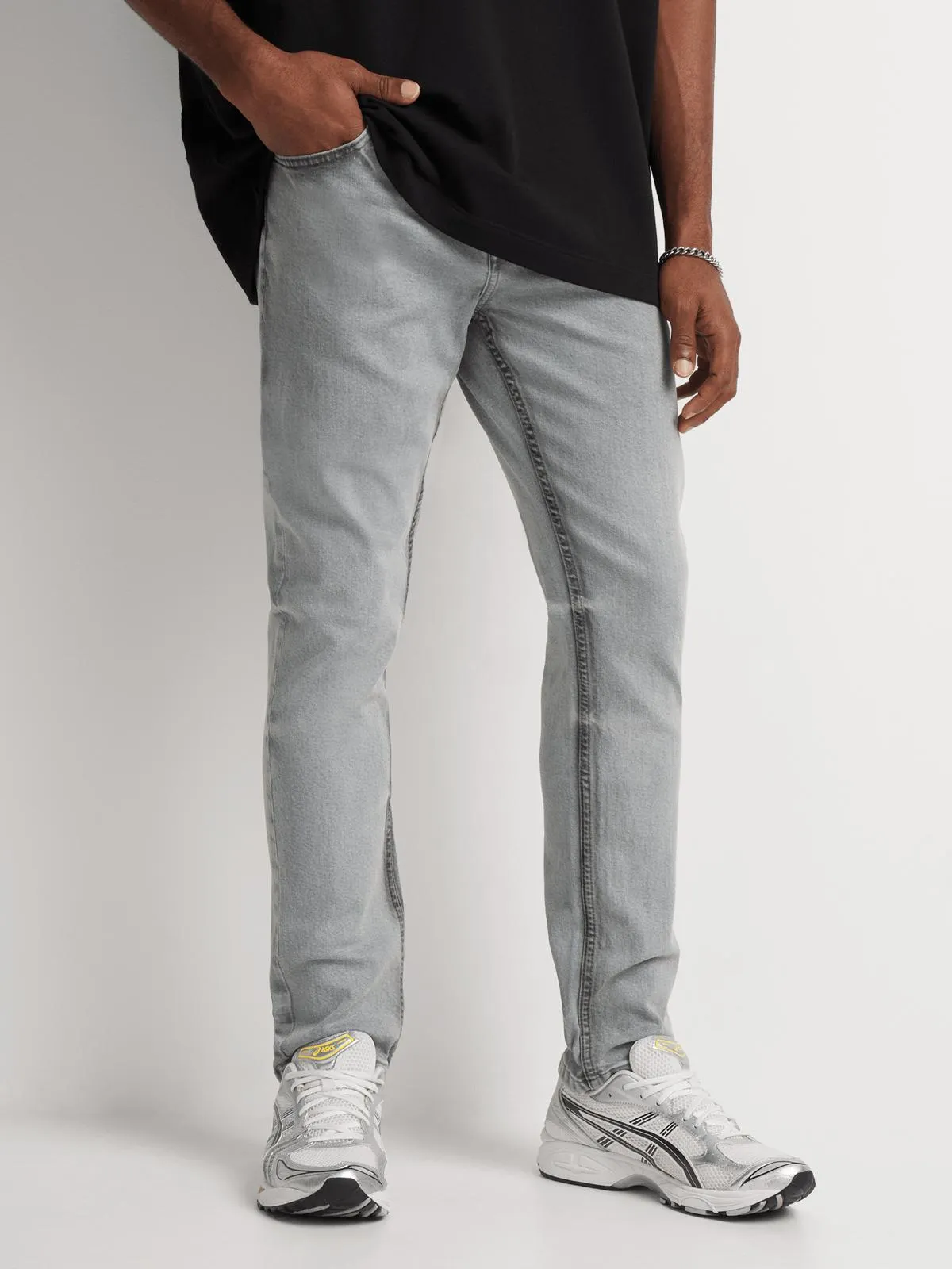 Relay Jeans Men's Skinny Grey Denim