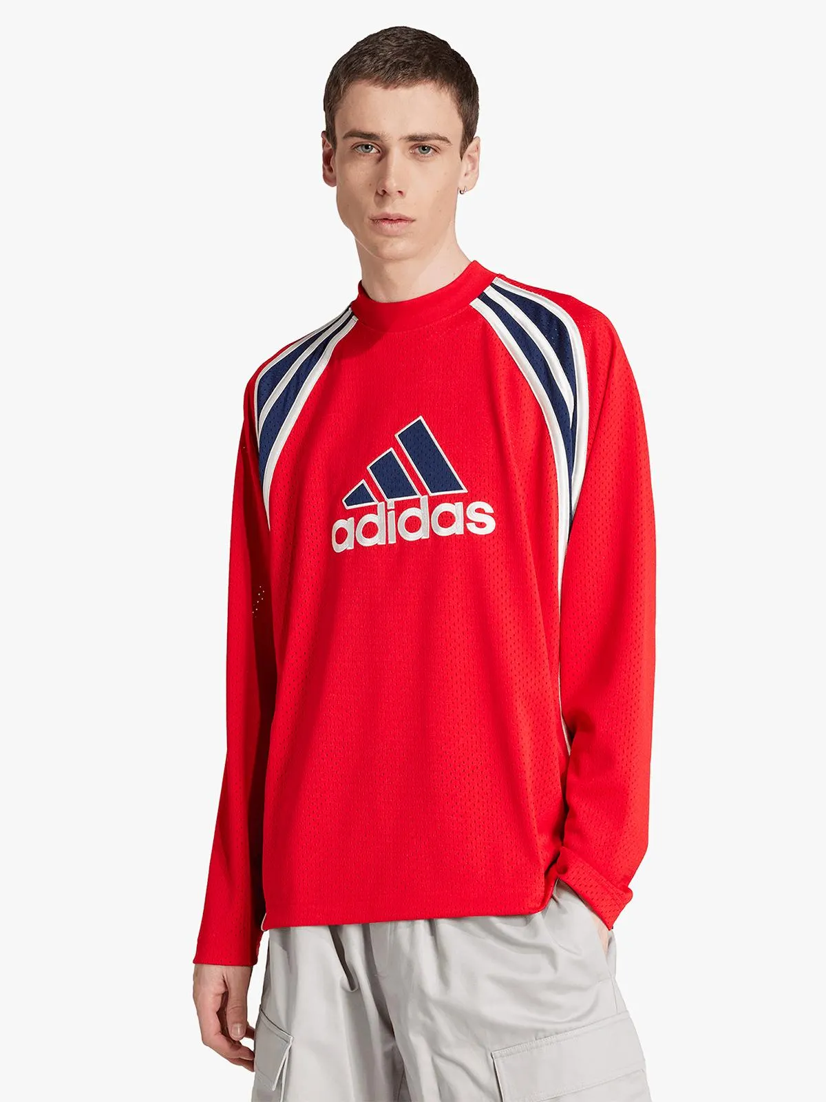 adidas Originals Men's Red Warm-Up Top