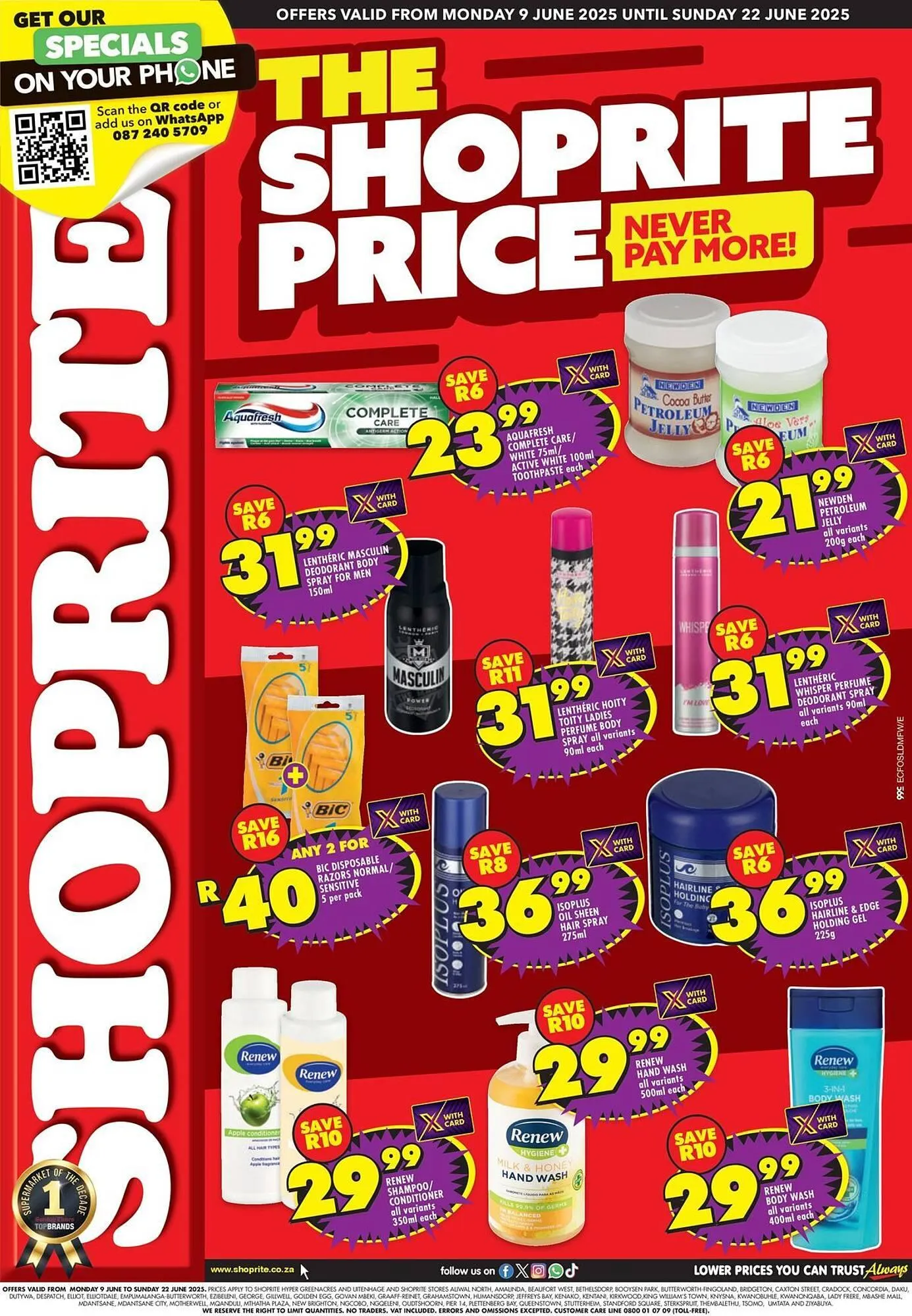 Shoprite catalogue from 9 June to 22 June 2025 - Catalogue Page 1