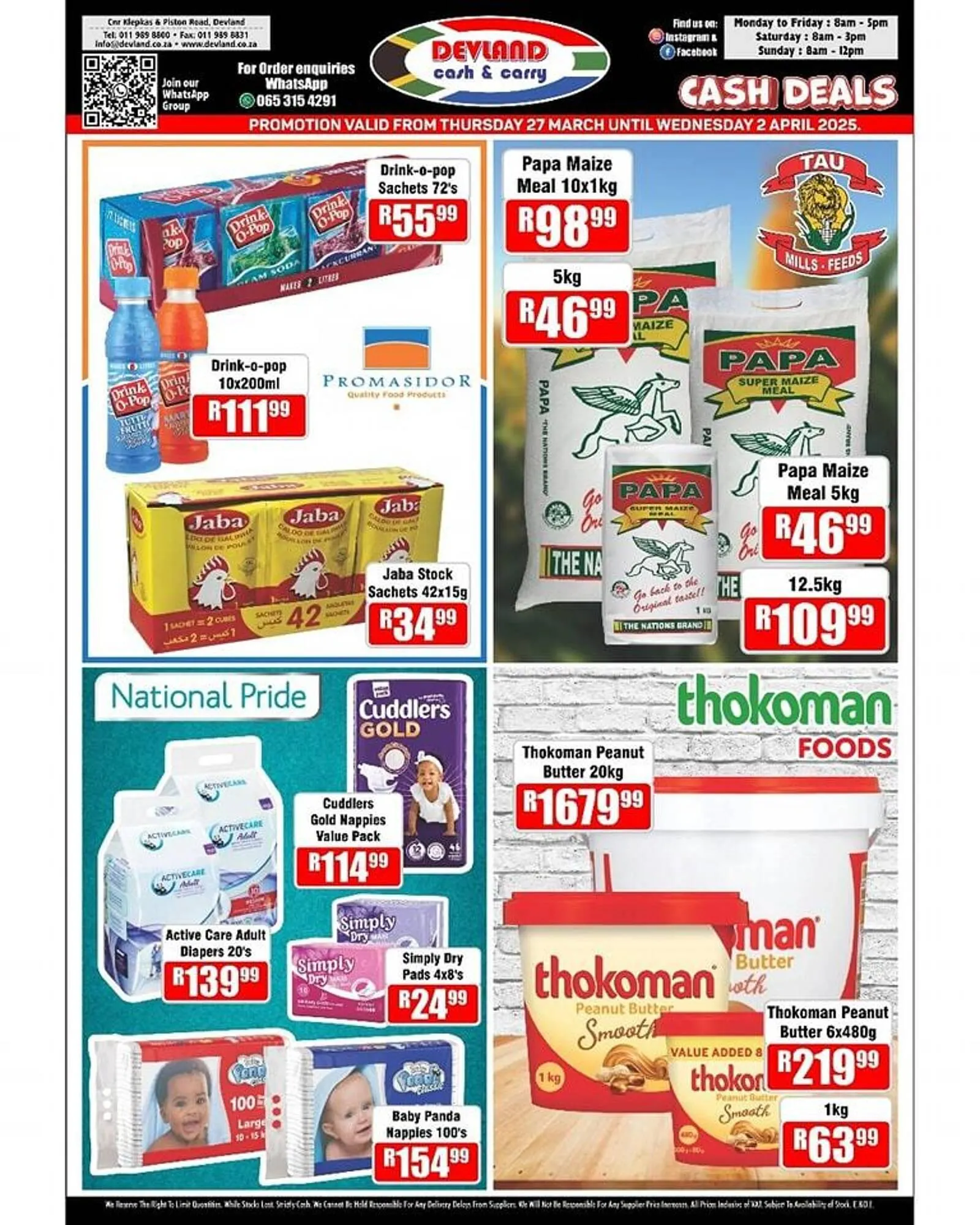 Devland Cash And Carry catalogue from 27 March to 2 April 2025 - Catalogue Page 1