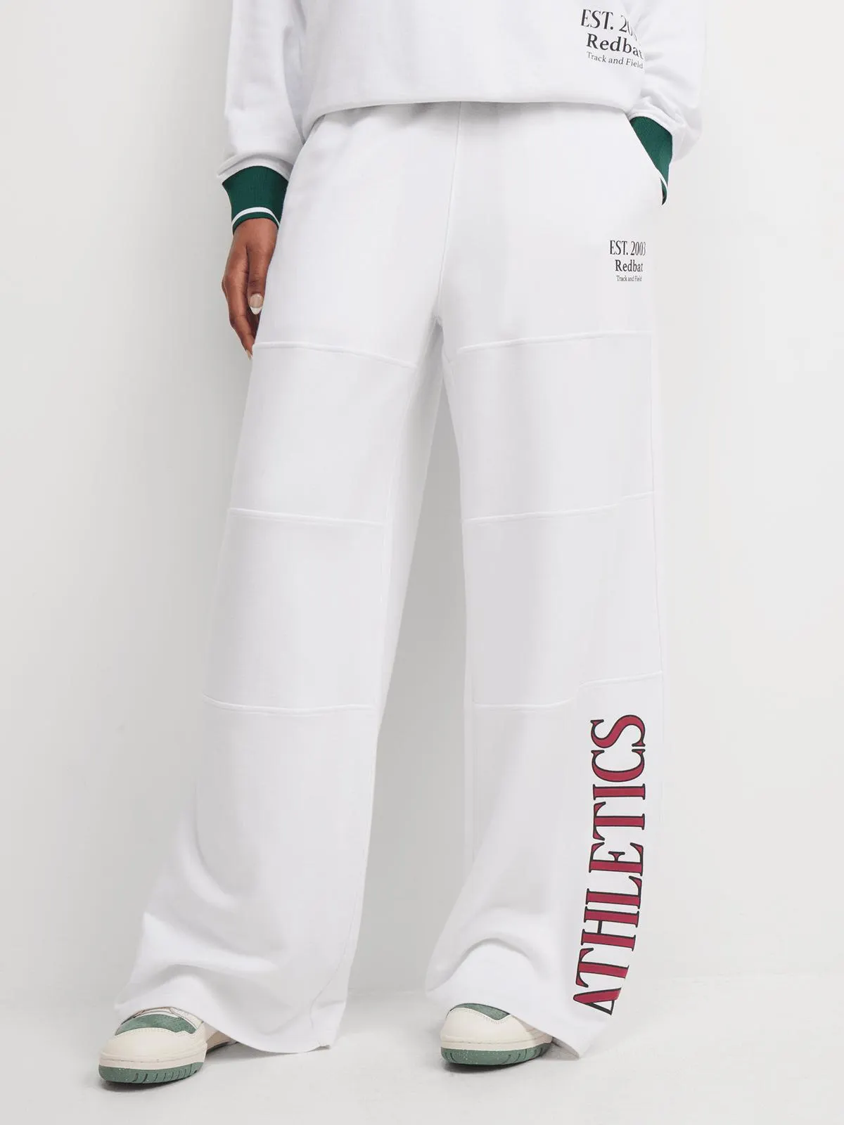 Redbat Athletics Women's White Jogger