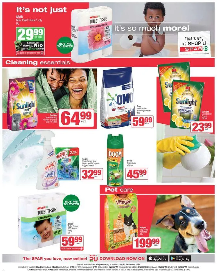Specials Spar from 9 September to 22 September 2024 - Catalogue Page 7
