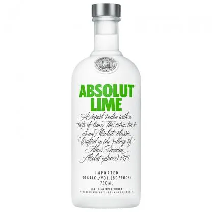 Absolut Lime Vodka (1x 750ML)