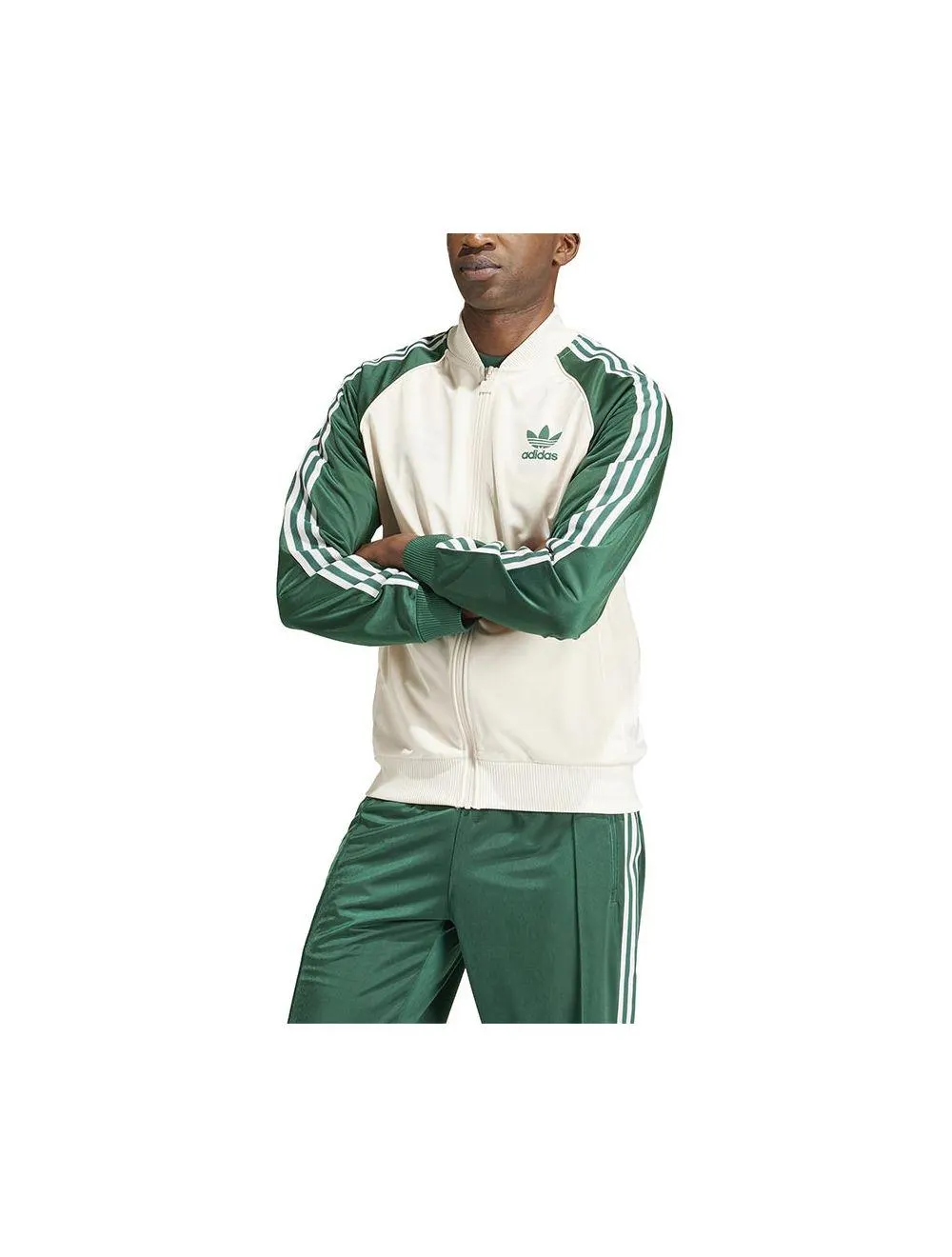 adidas Originals SST Mens Track Top White/Green