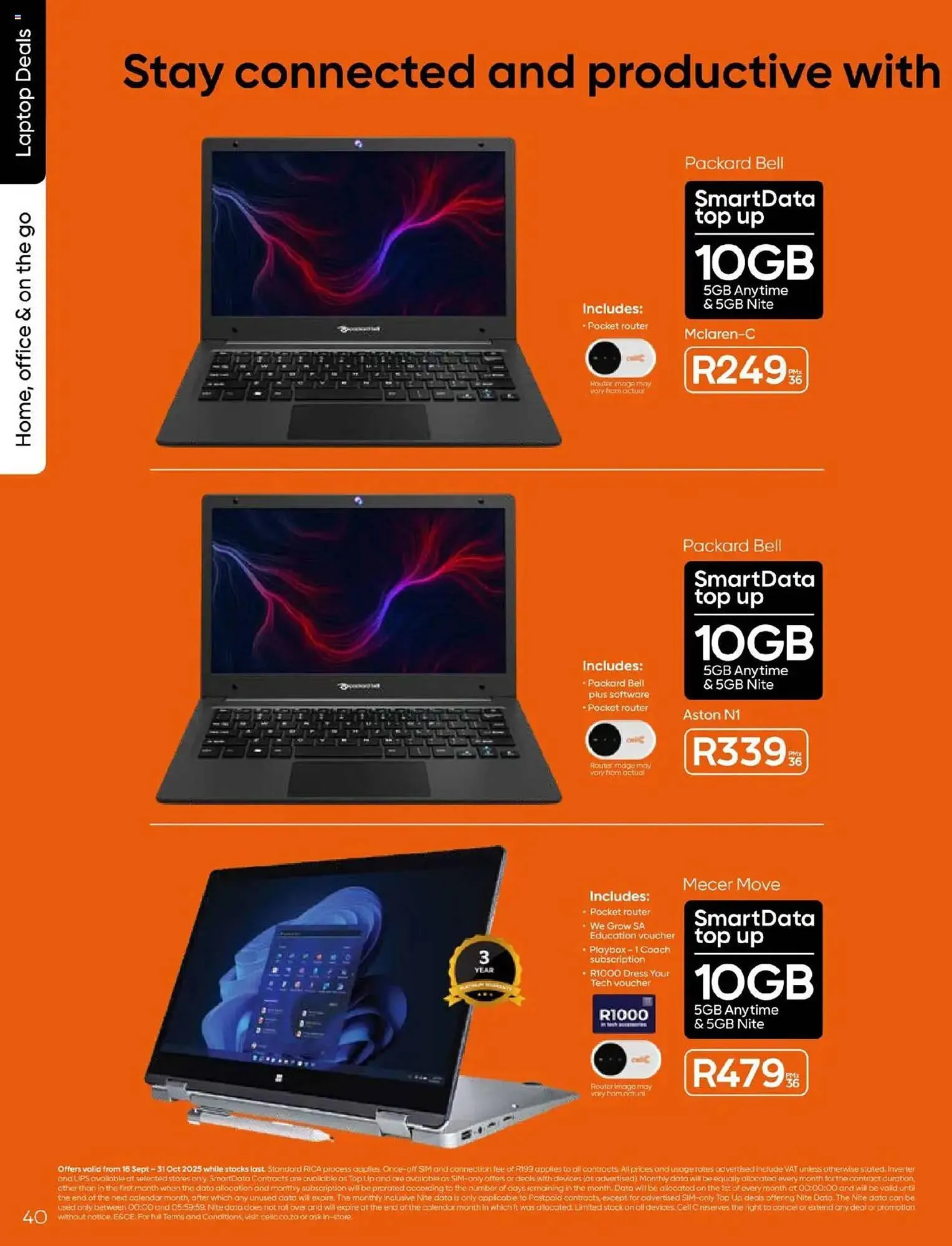 Cell C catalogue from 16 September to 31 October 2025 - Catalogue Page 40