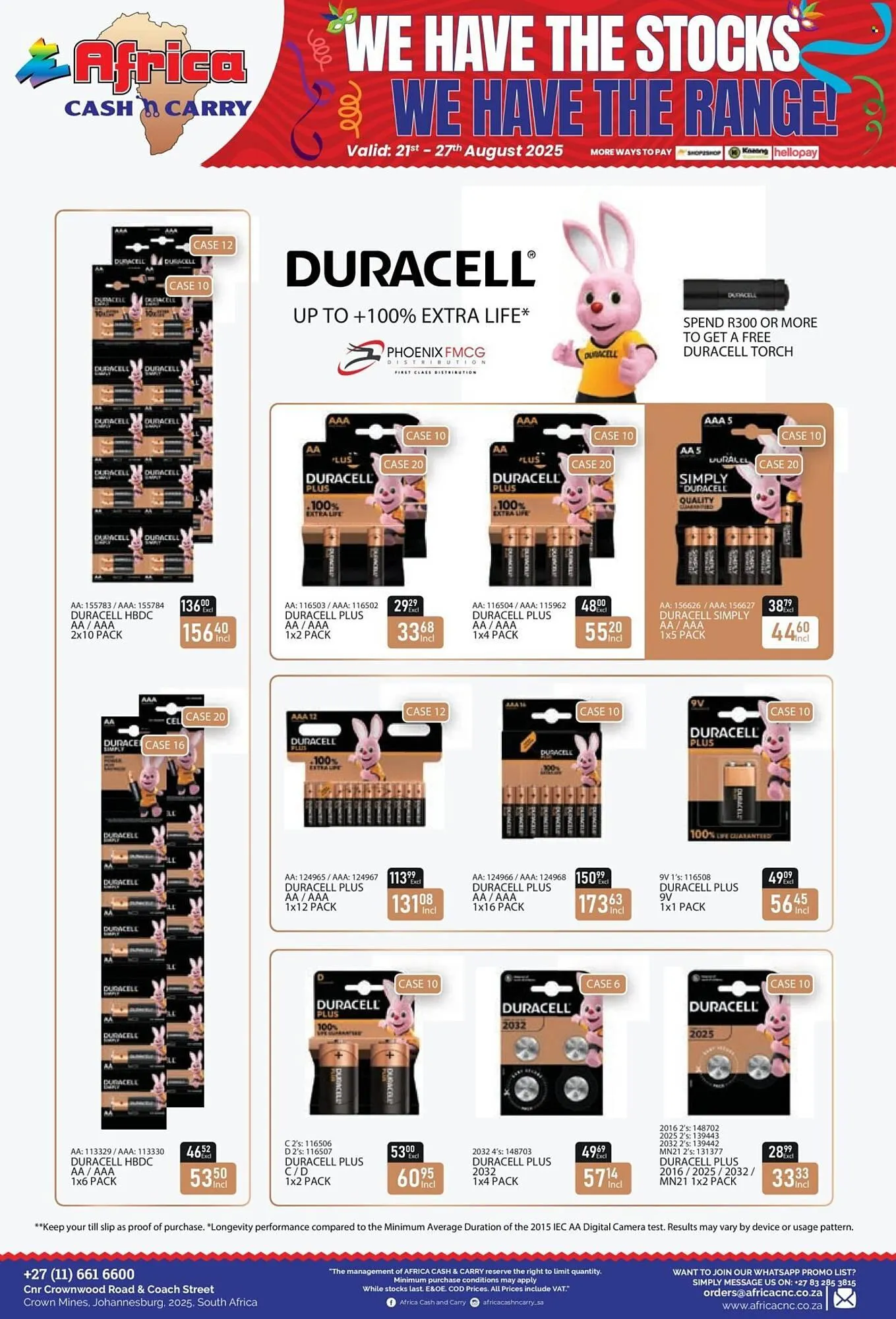 Africa Cash and Carry catalogue from 21 August to 27 August 2025 - Catalogue Page 42