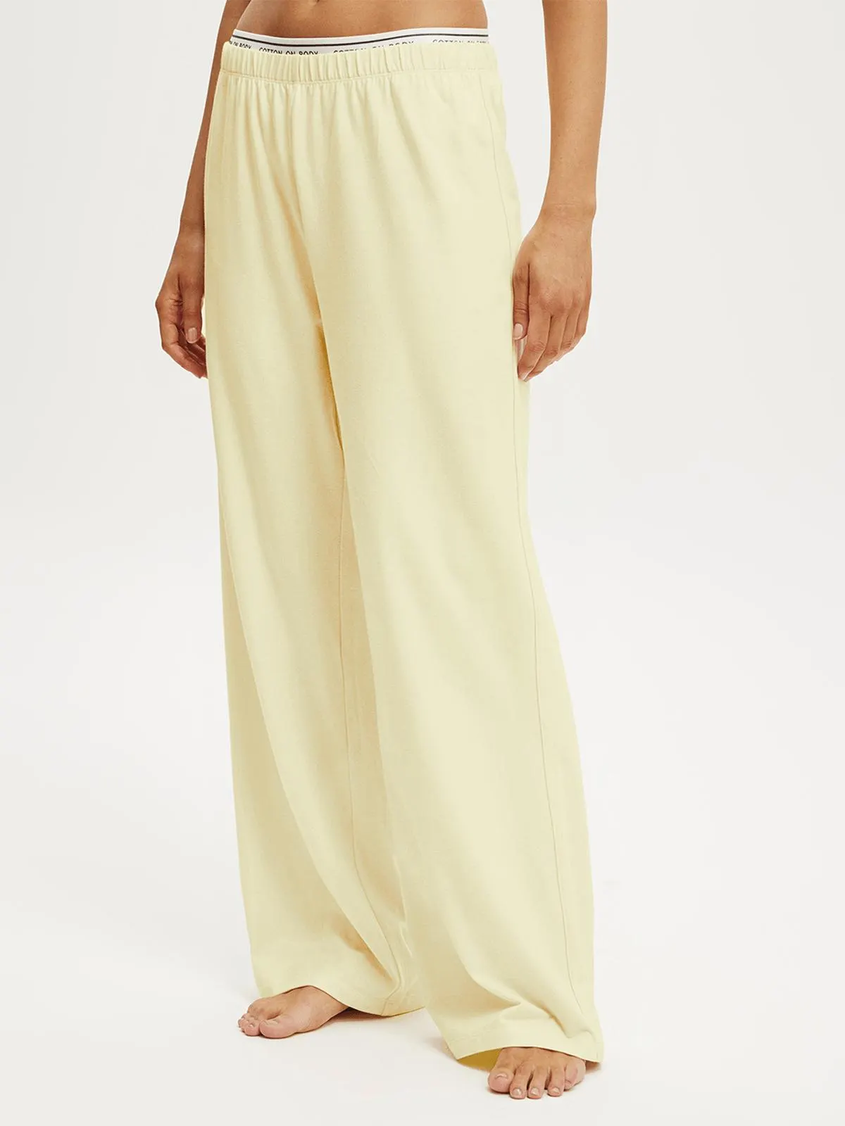 Women's Cotton On Yellow Departure Lounge Wide Leg Pants