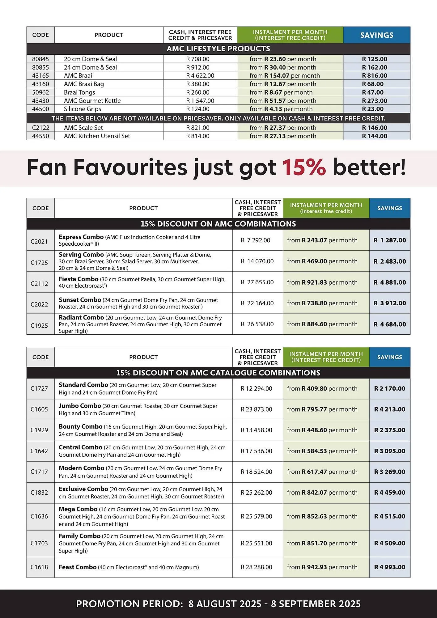 AMC Cookware catalogue from 8 August to 8 September 2025 - Catalogue Page 7