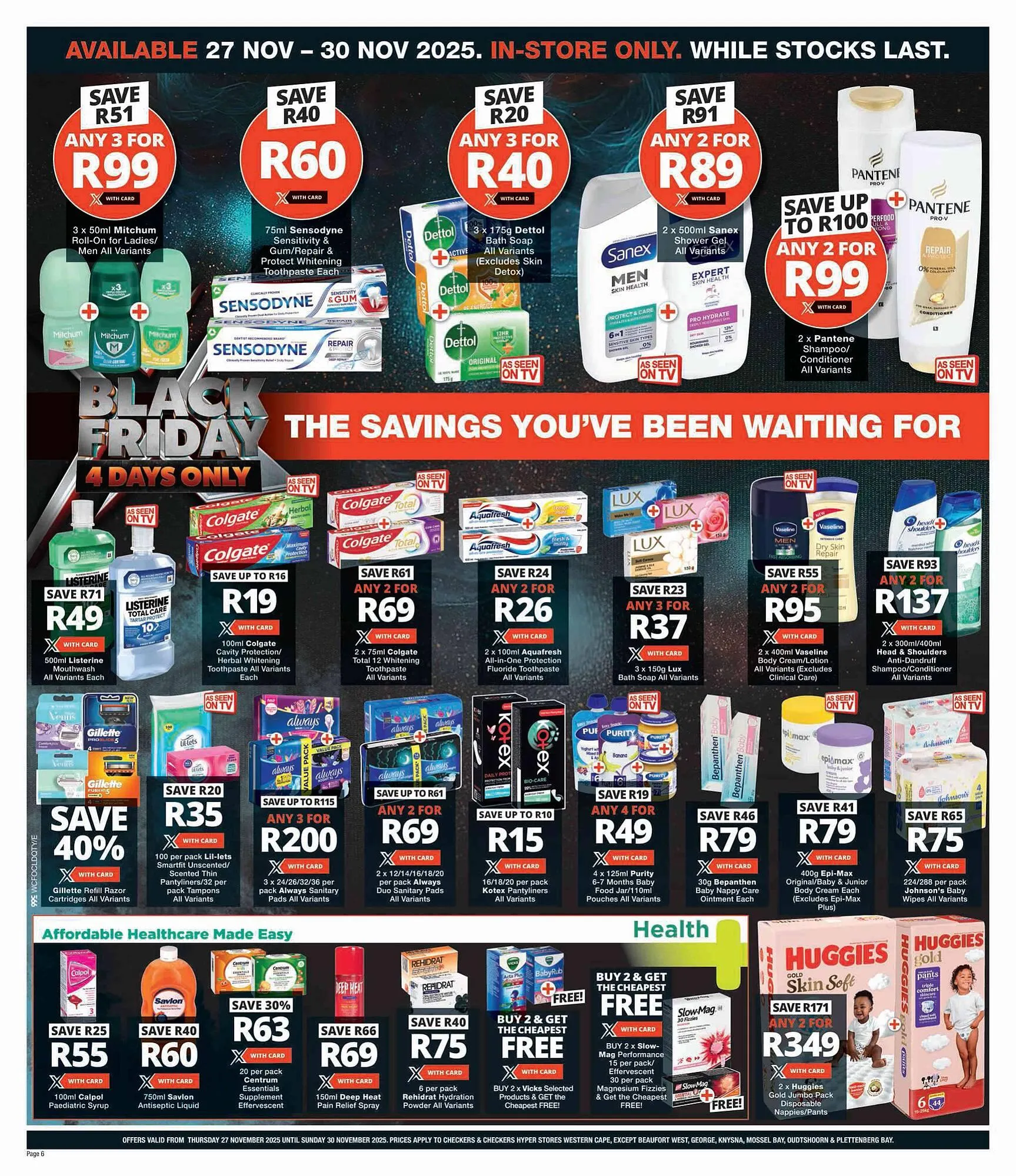 Checkers catalogue from 27 November to 30 November 2025 - Catalogue Page 6