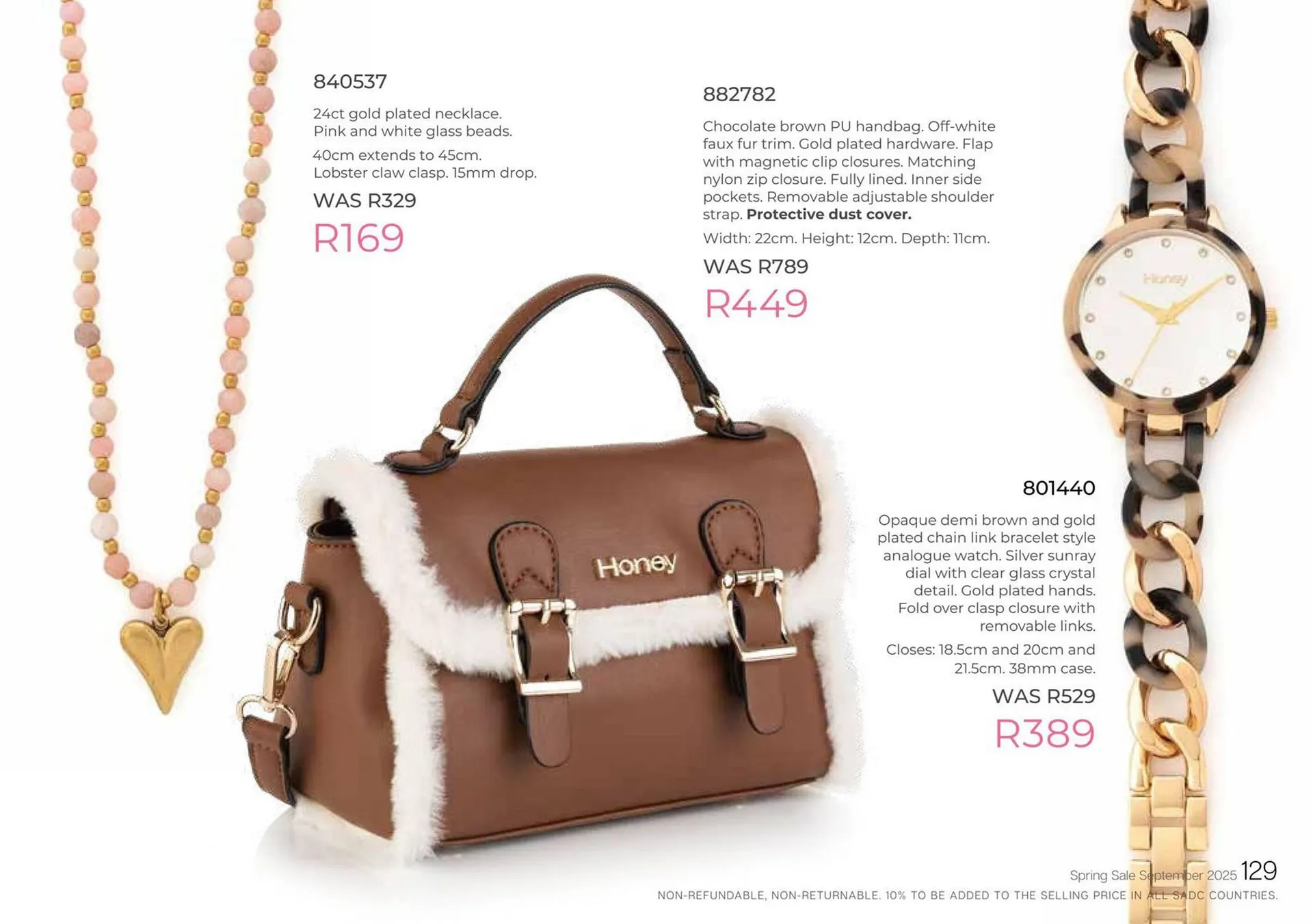 Honey Fashion Accessories catalogue from 3 September to 30 September 2025 - Catalogue Page 131