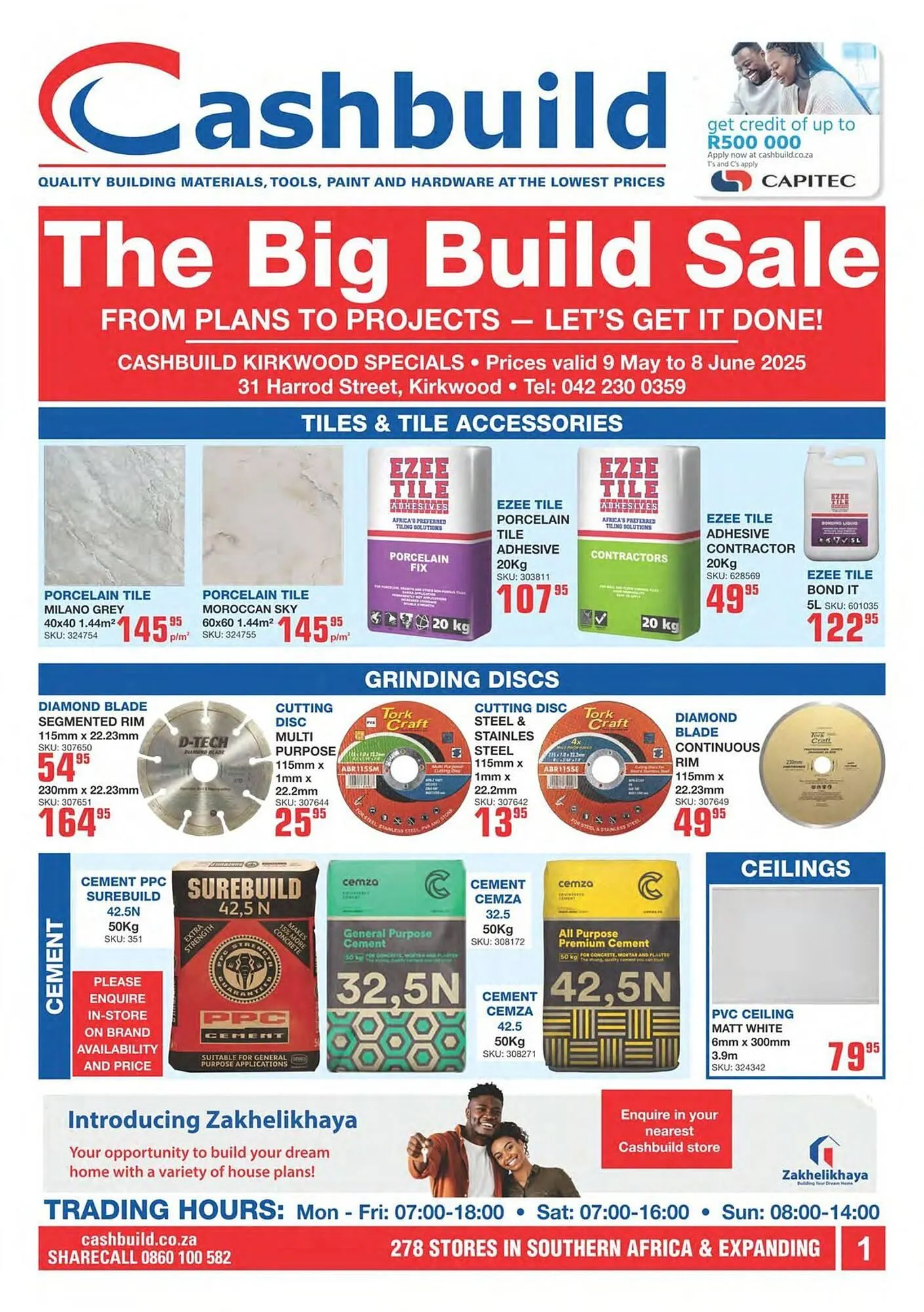 Cashbuild catalogue from 9 May to 8 June 2025 - Catalogue Page 1