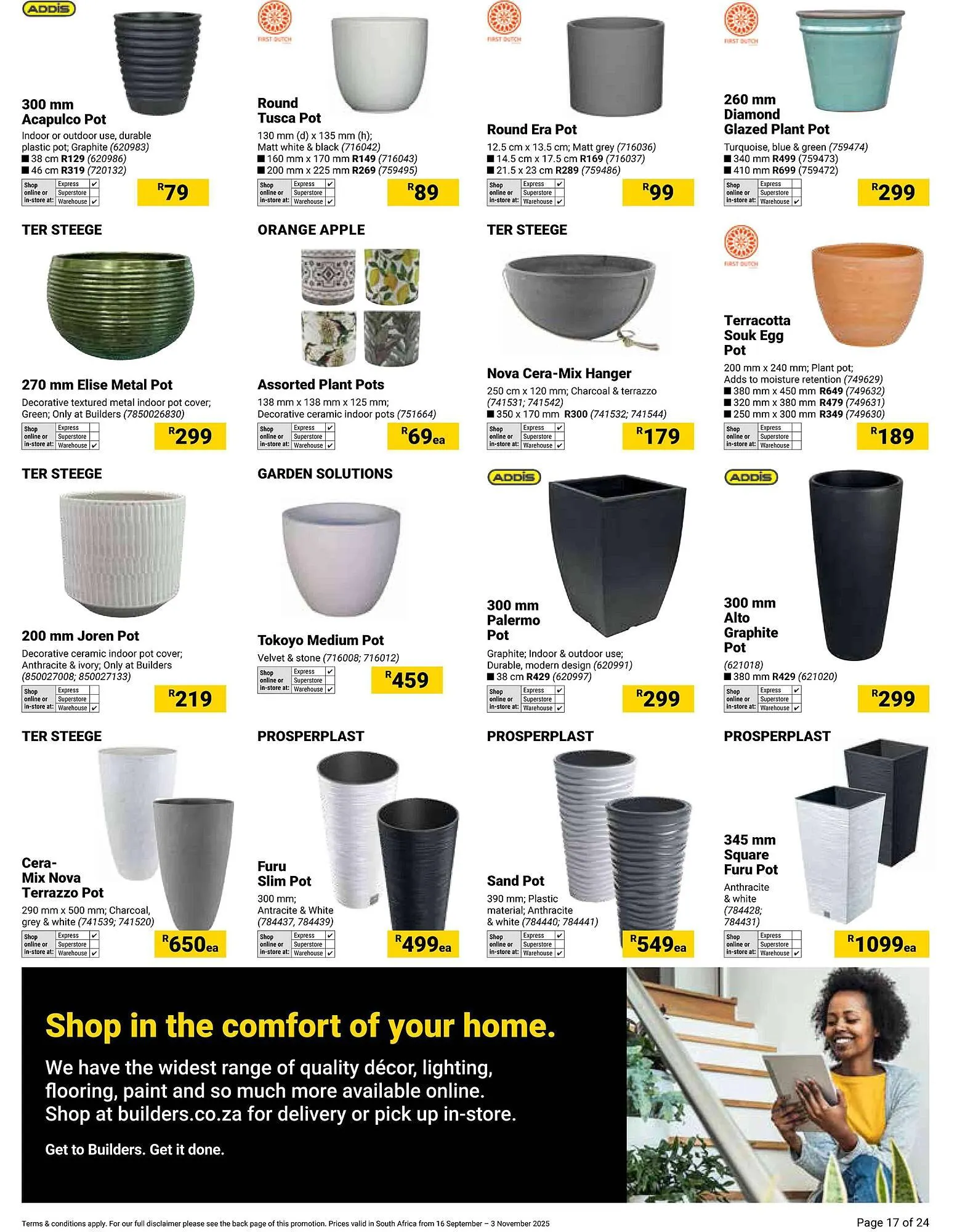 Builders Warehouse catalogue from 16 September to 3 November 2025 - Catalogue Page 17