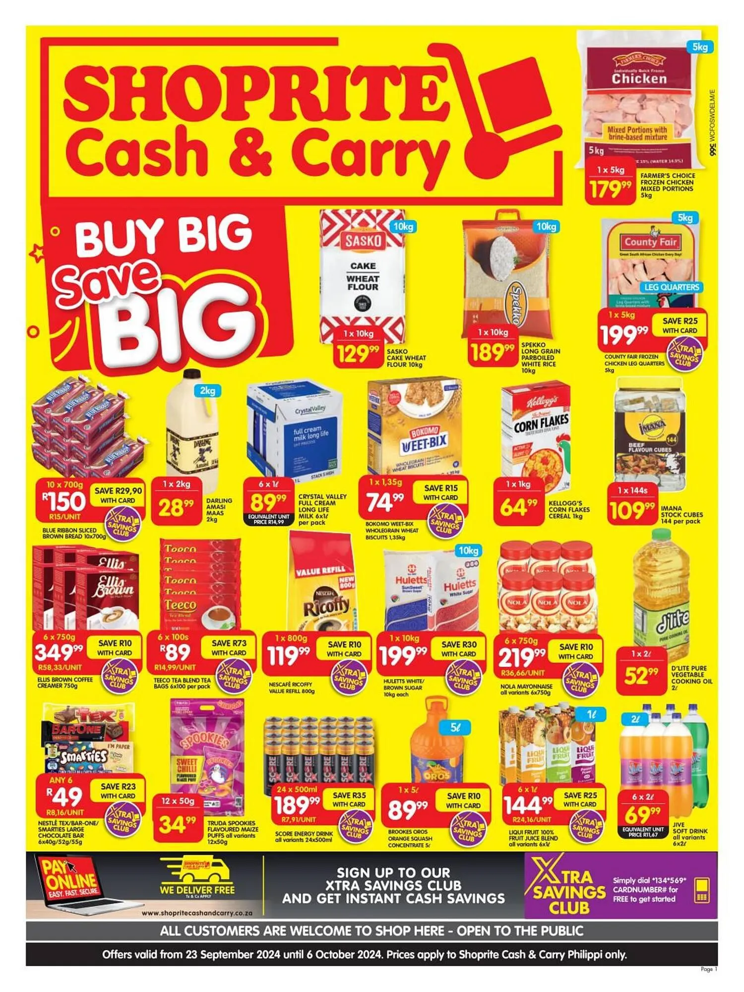 Shoprite catalogue from 23 September to 6 October 2024 - Catalogue Page 1
