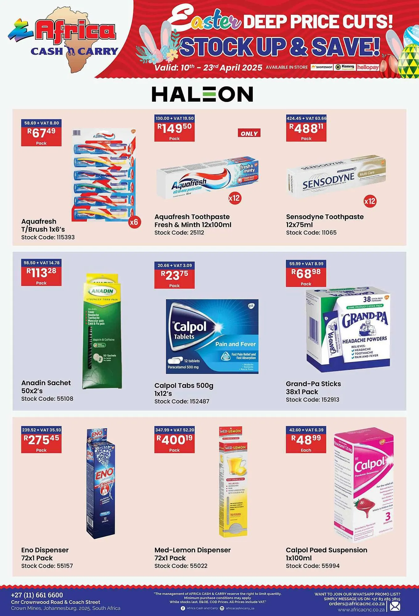 Africa Cash and Carry catalogue from 10 April to 23 April 2025 - Catalogue Page 53