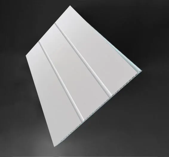 White PVC Ceiling Panel with groove T6mm x W250mm x L3.9m
