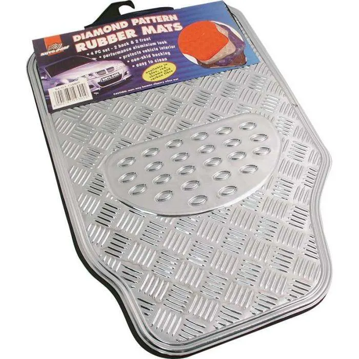 CHROME ALUMINIUM MAT SET