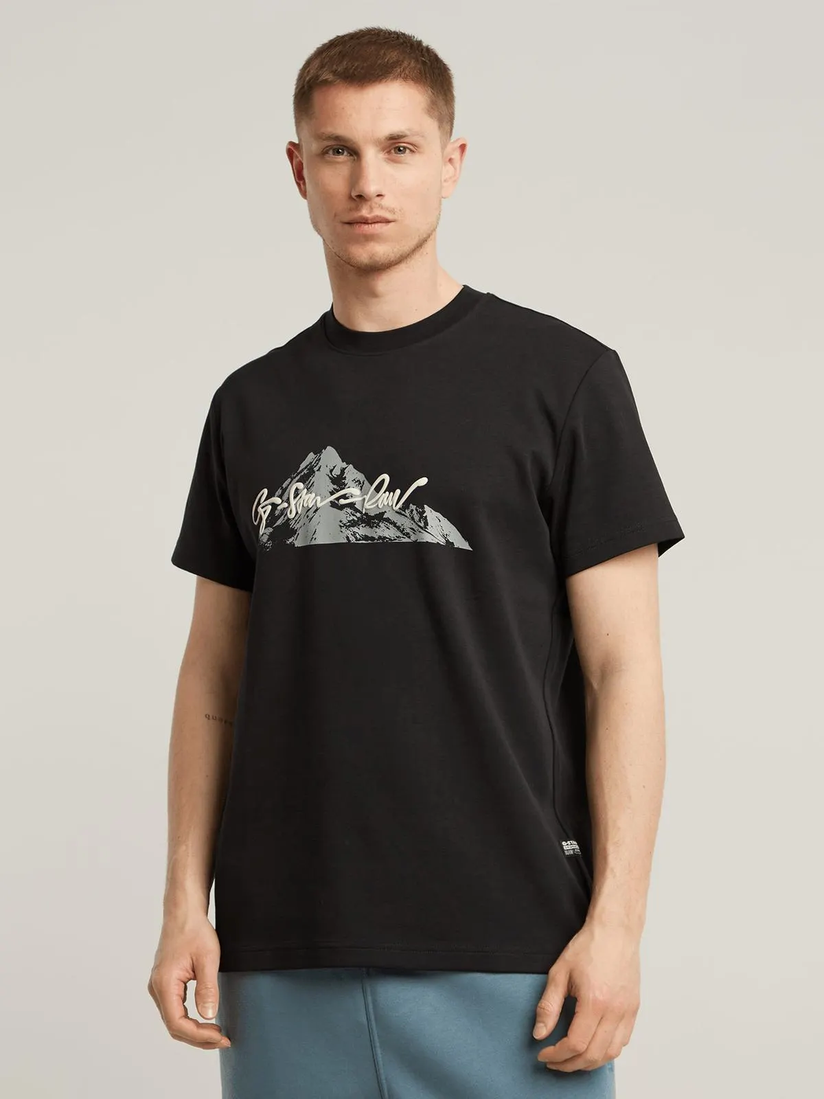 G-Star Men's Summit Graphic Black T-Shirt