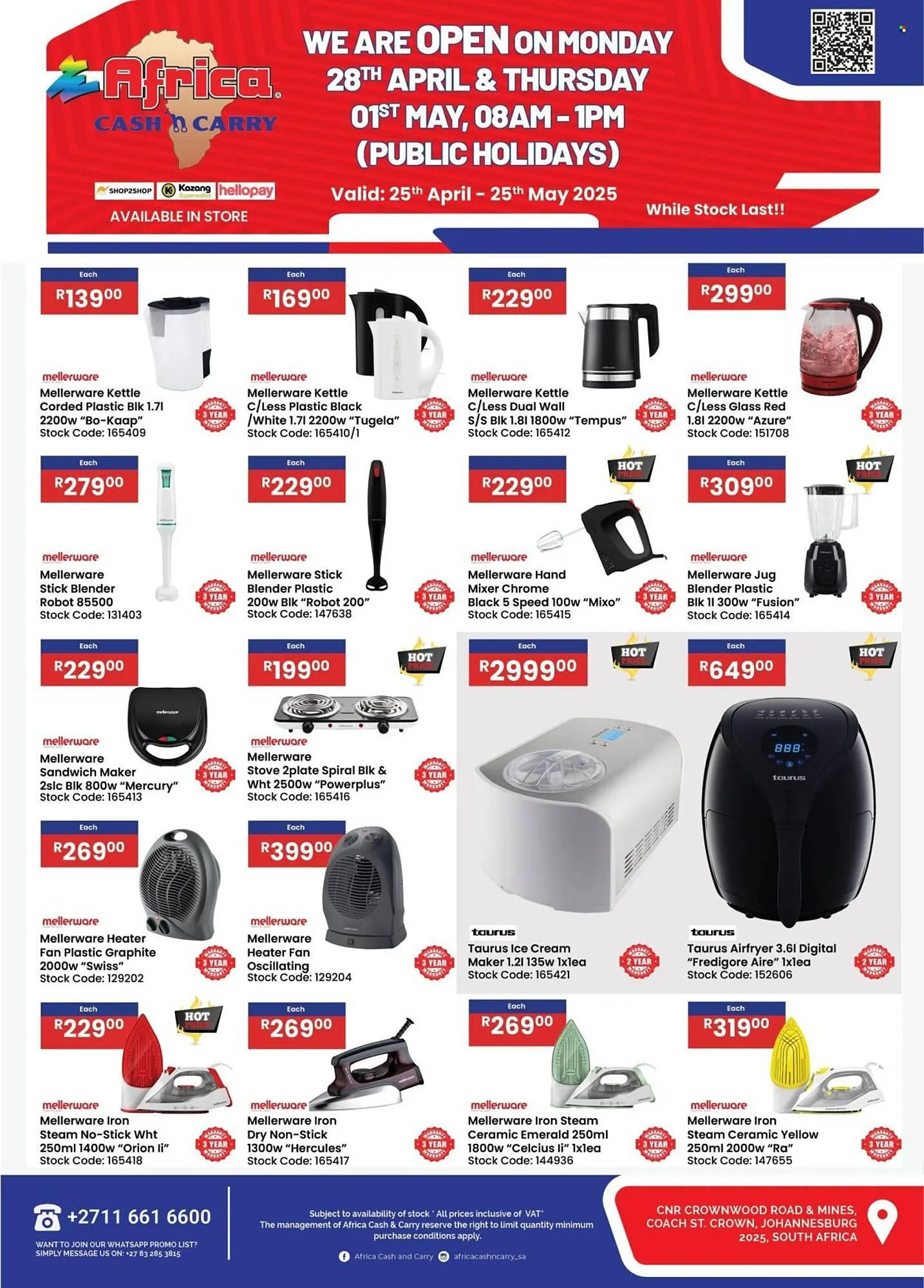 Africa Cash and Carry catalogue from 25 April to 25 May 2025 - Catalogue Page 1