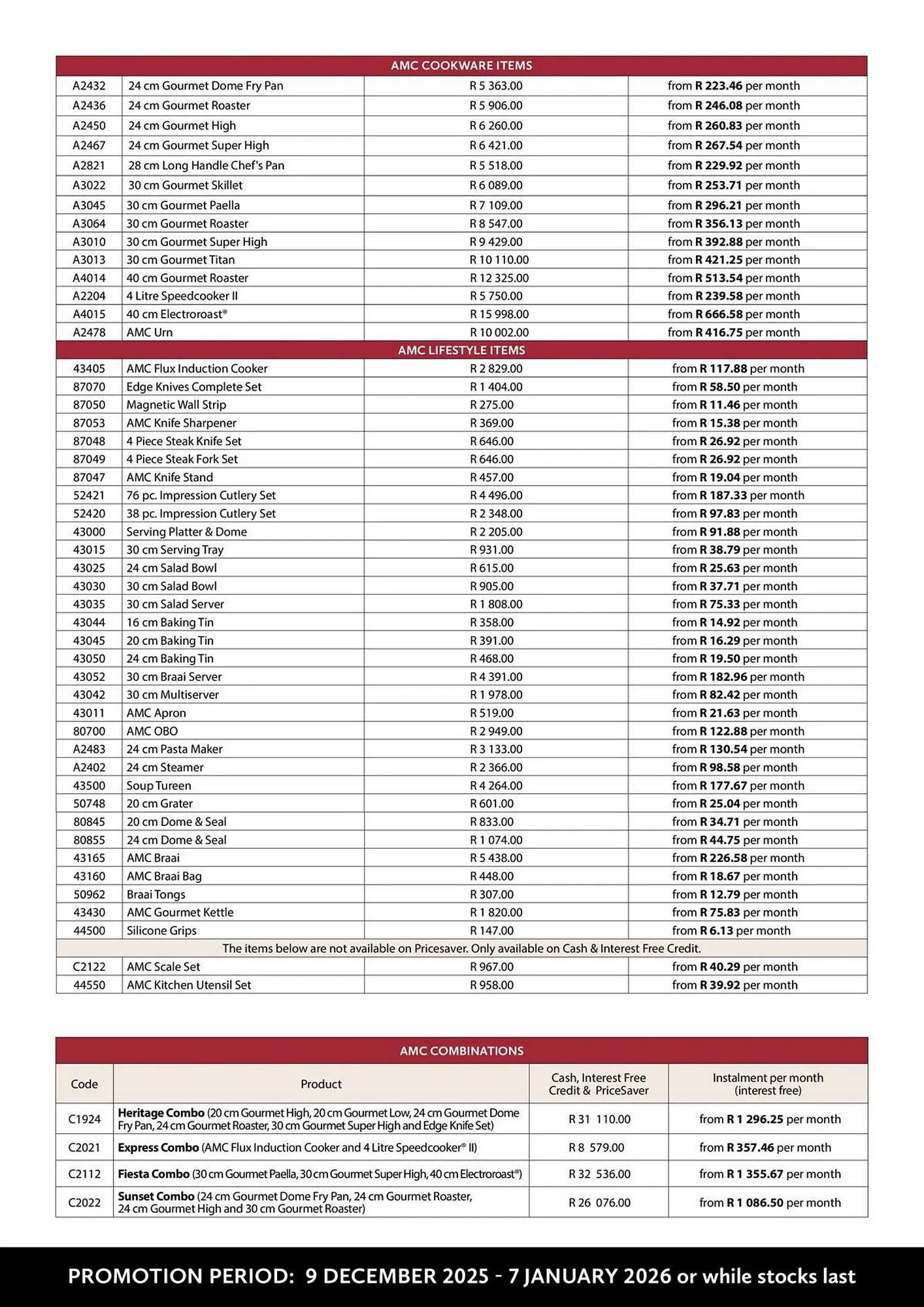 AMC Cookware catalogue from 9 December to 7 January 2026 - Catalogue Page 7