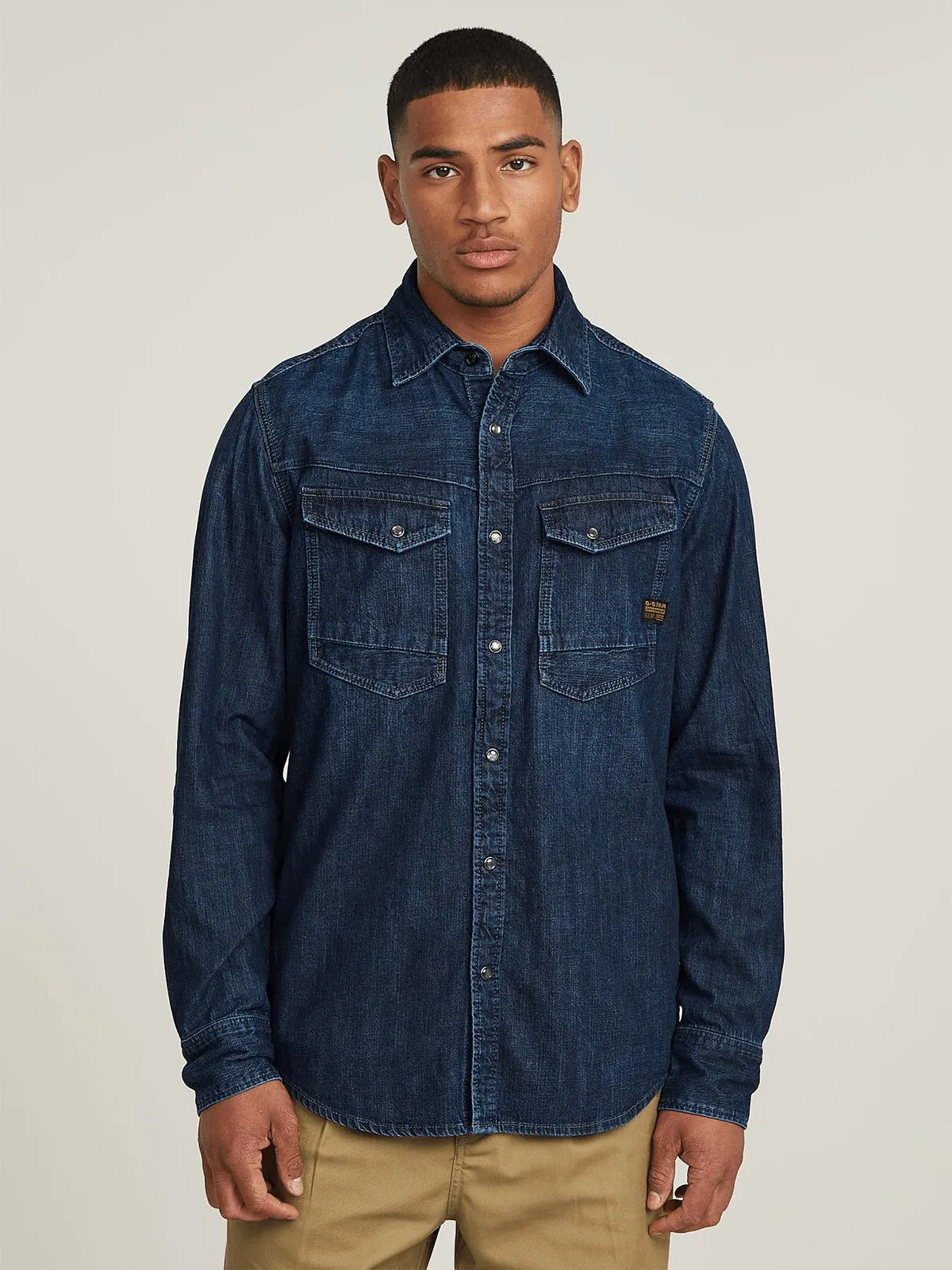 G-Star Men's Dakota Slim Dark Blue Shirt