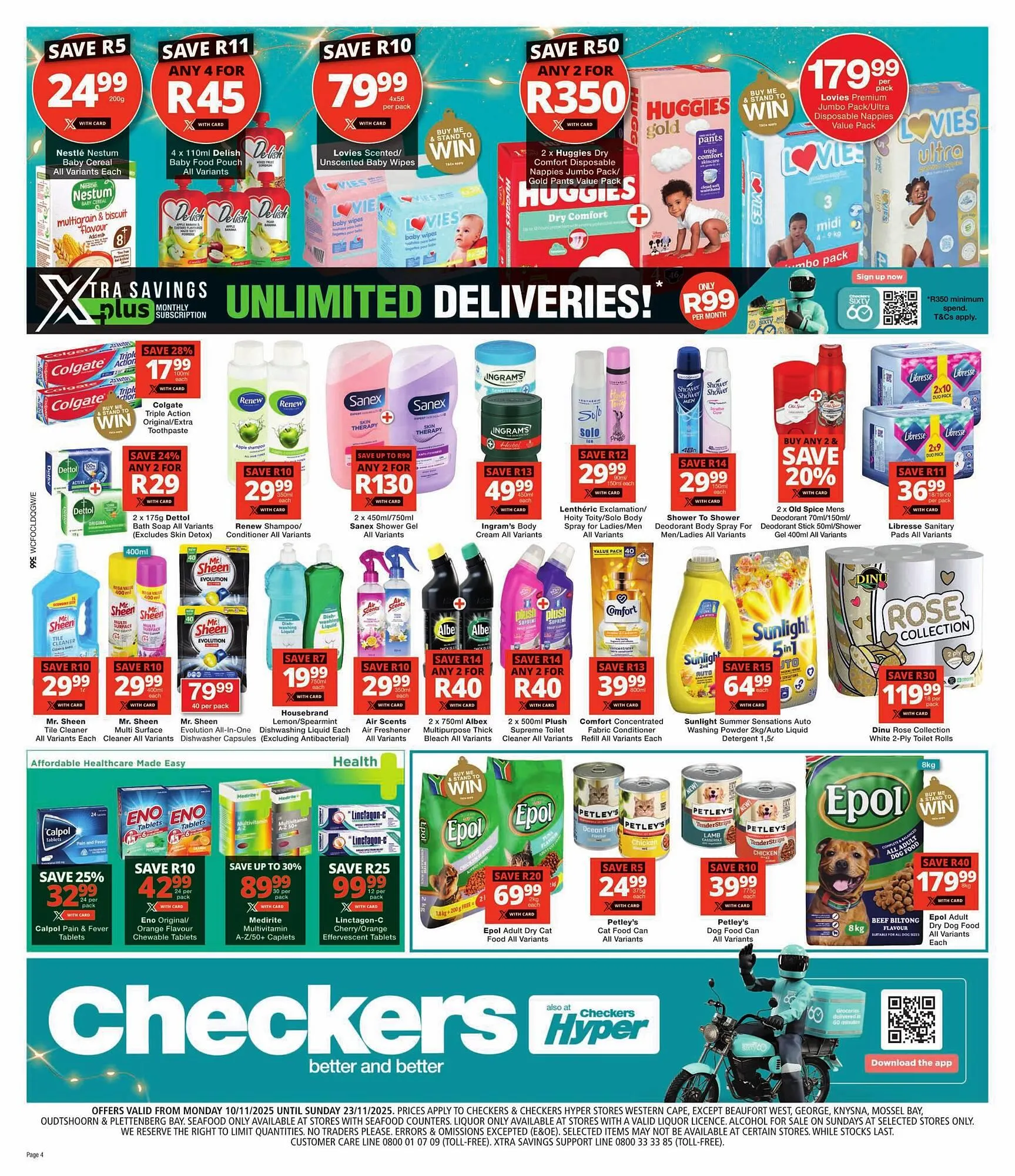 Checkers catalogue from 10 November to 23 November 2025 - Catalogue Page 4