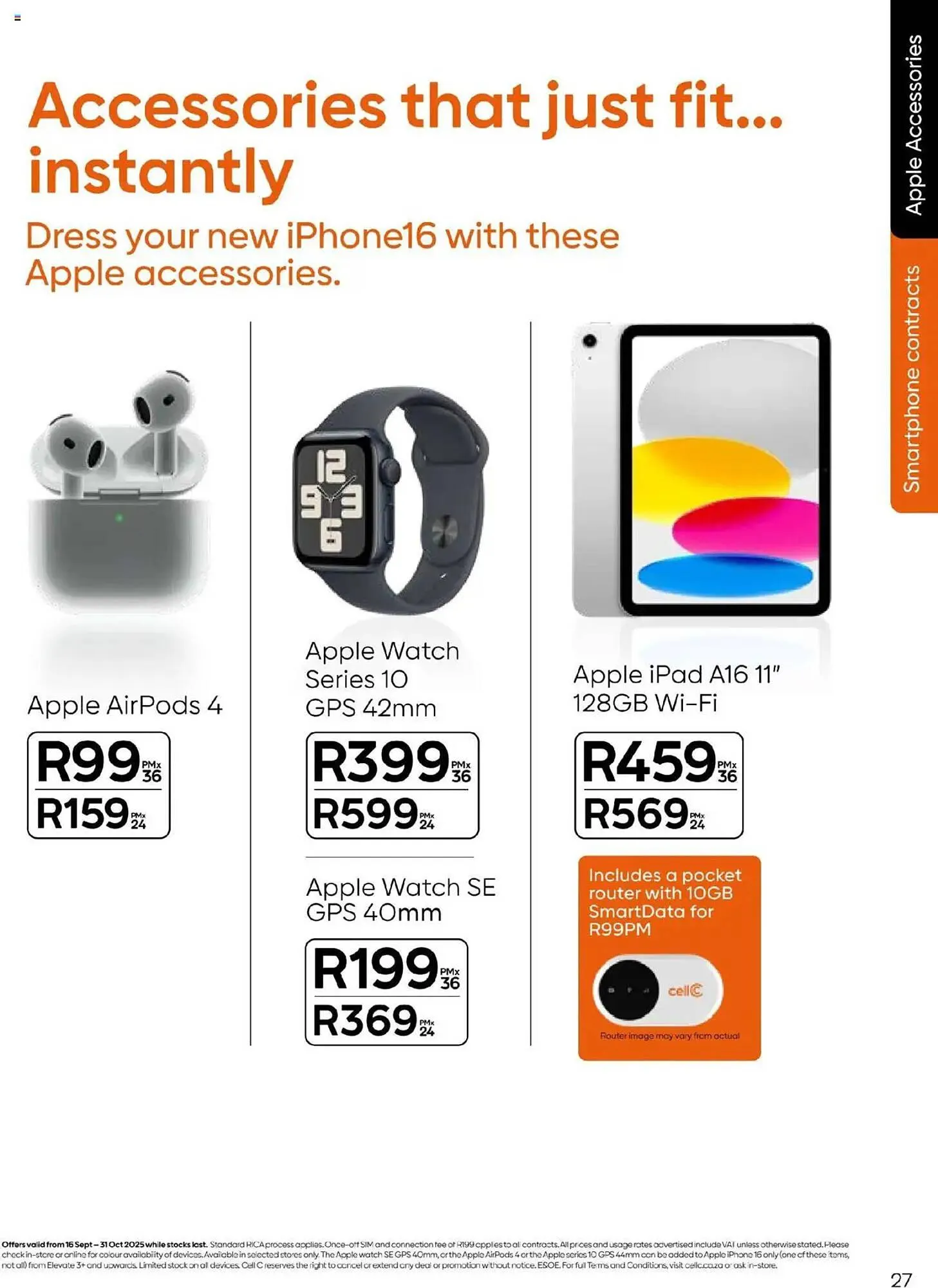 Cell C catalogue from 16 September to 31 October 2025 - Catalogue Page 27