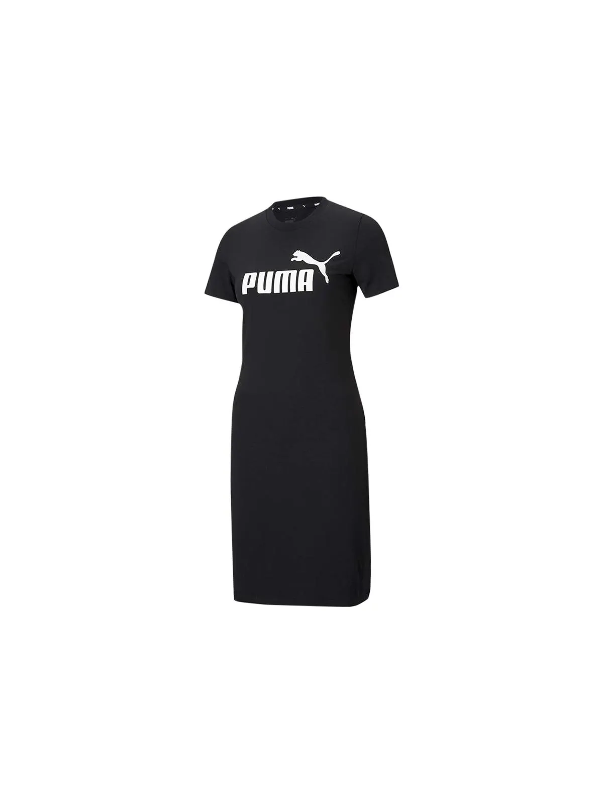Puma Womens Essentials Black Slim Tee Dress