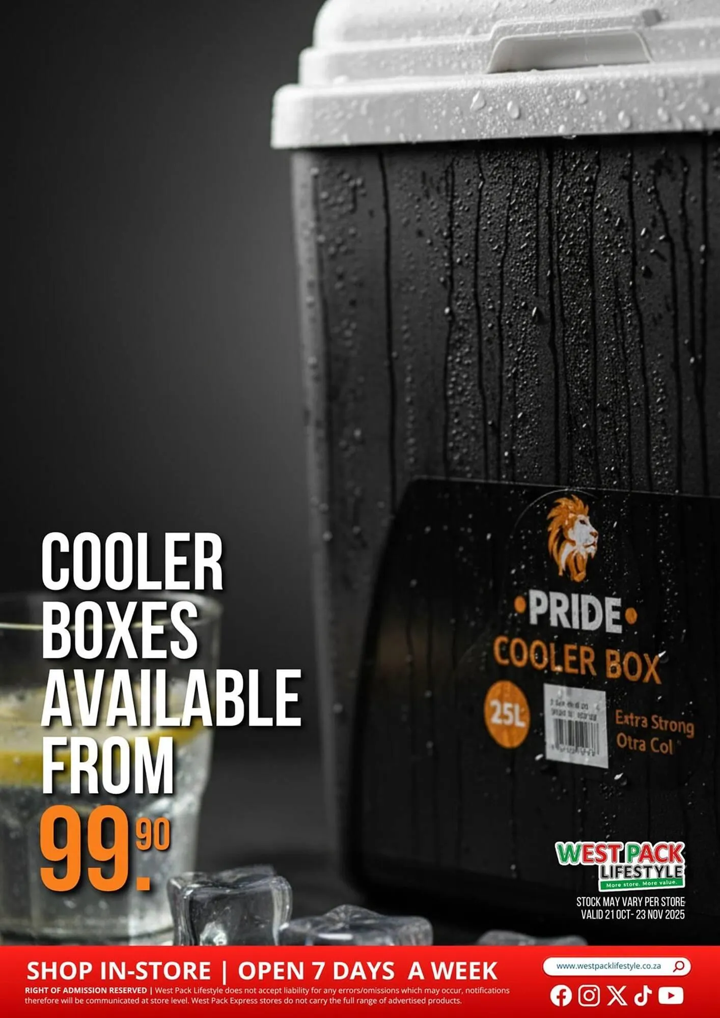 West Pack Lifestyle catalogue from 21 October to 23 November 2025 - Catalogue Page 1