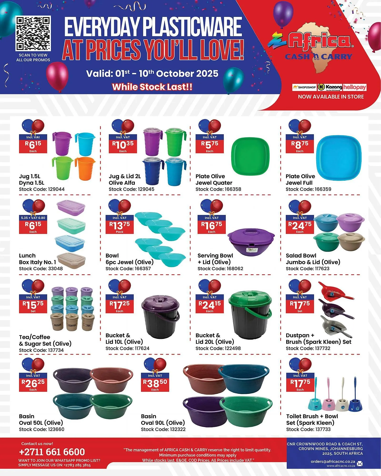 Africa Cash and Carry catalogue from 1 October to 10 October 2025 - Catalogue Page 1