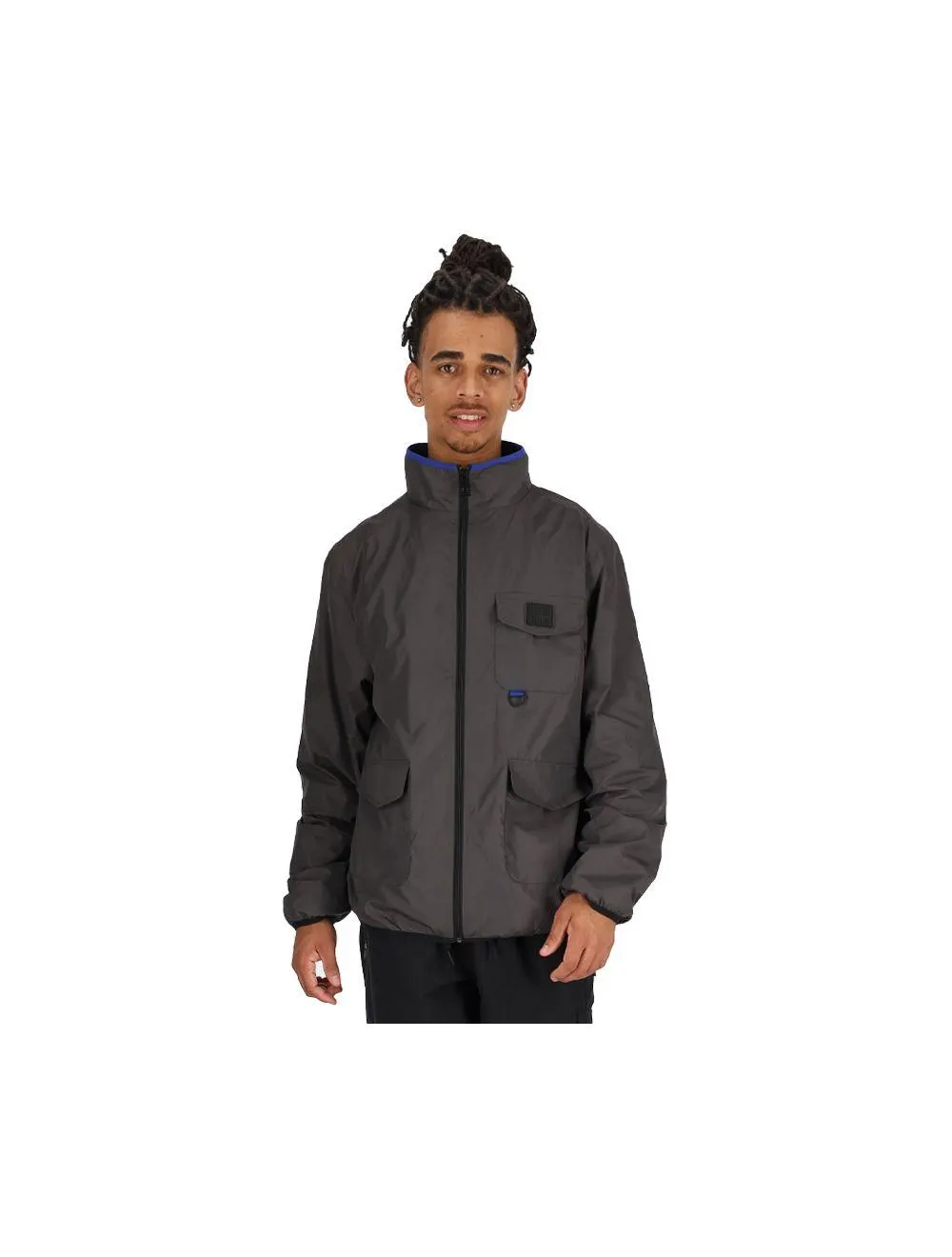 ellesse Nylon Fabric Zipup Mens Jacket Pavement