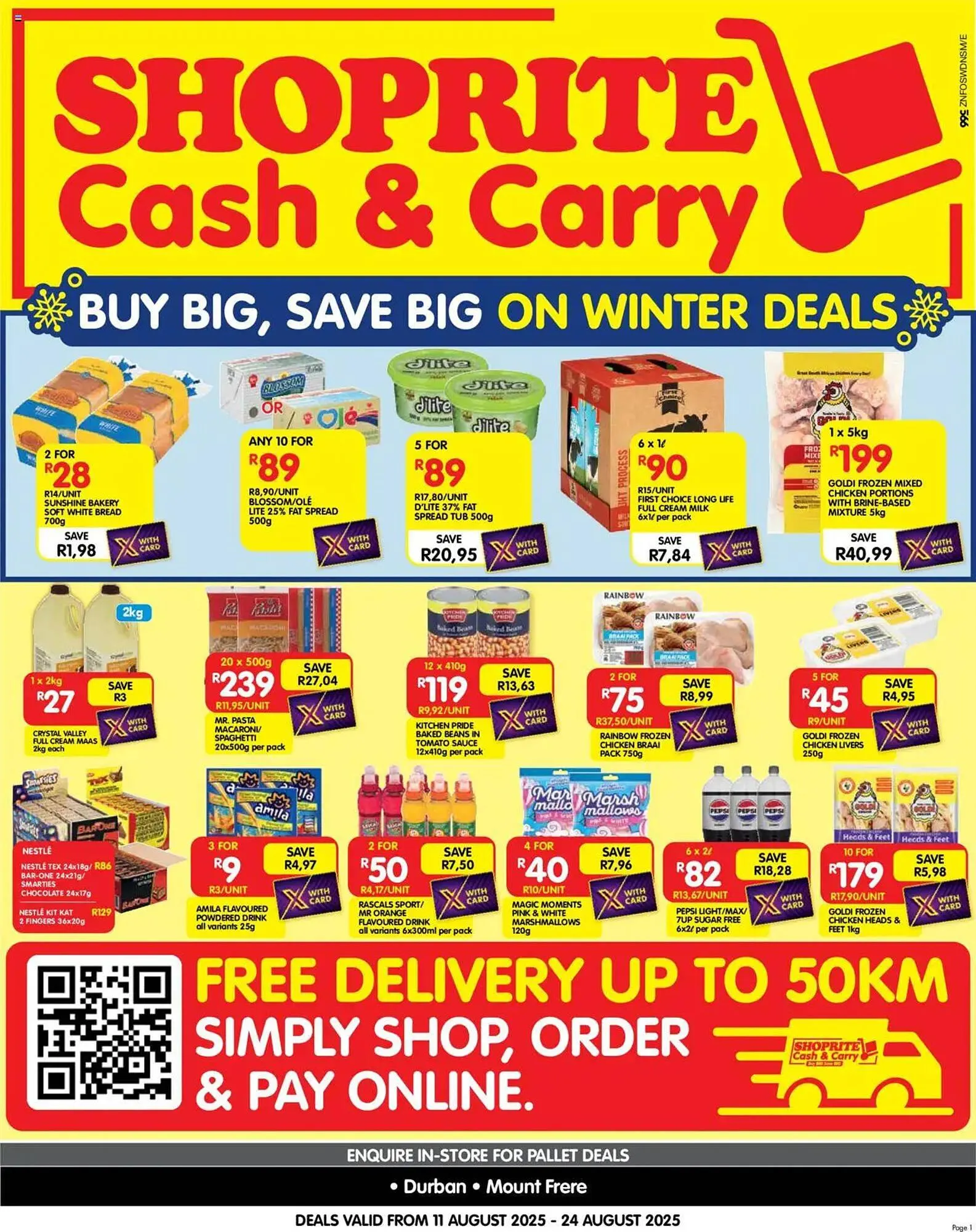 Shoprite catalogue from 11 August to 24 August 2025 - Catalogue Page 1