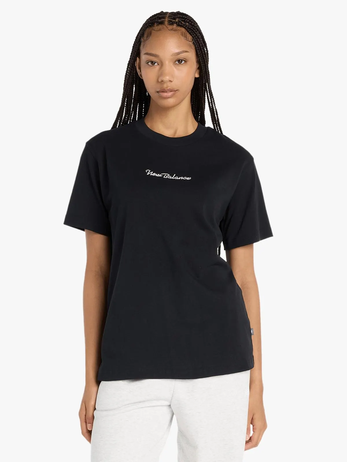 New balance Women's Athletics Script Black T-shirt