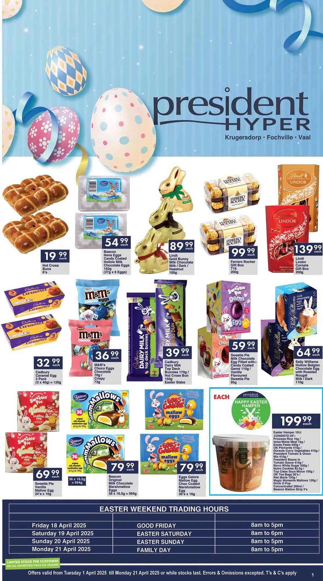 President Hyper catalogue from 1 April to 21 April 2025 - Catalogue Page 1