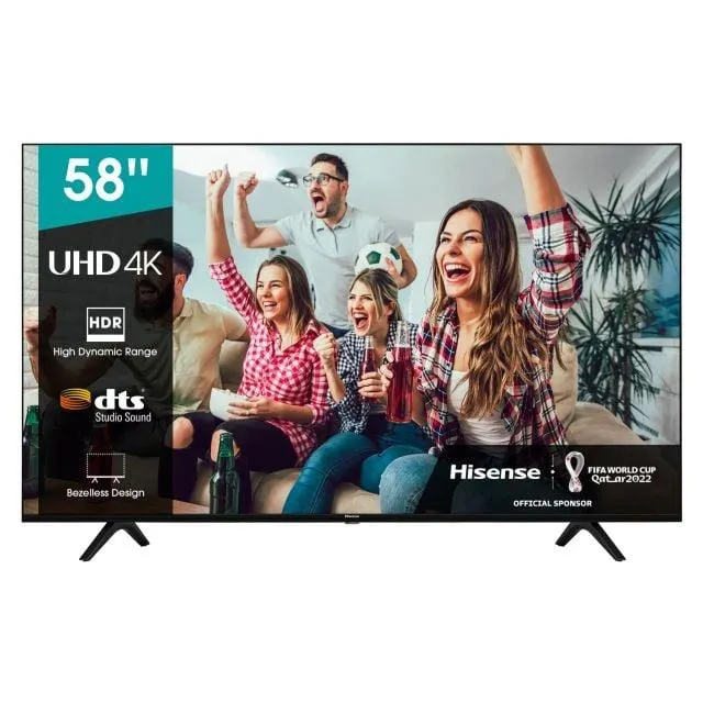 TELEVISION-HISENSE 58 UHD 4K-SMART 58A6G