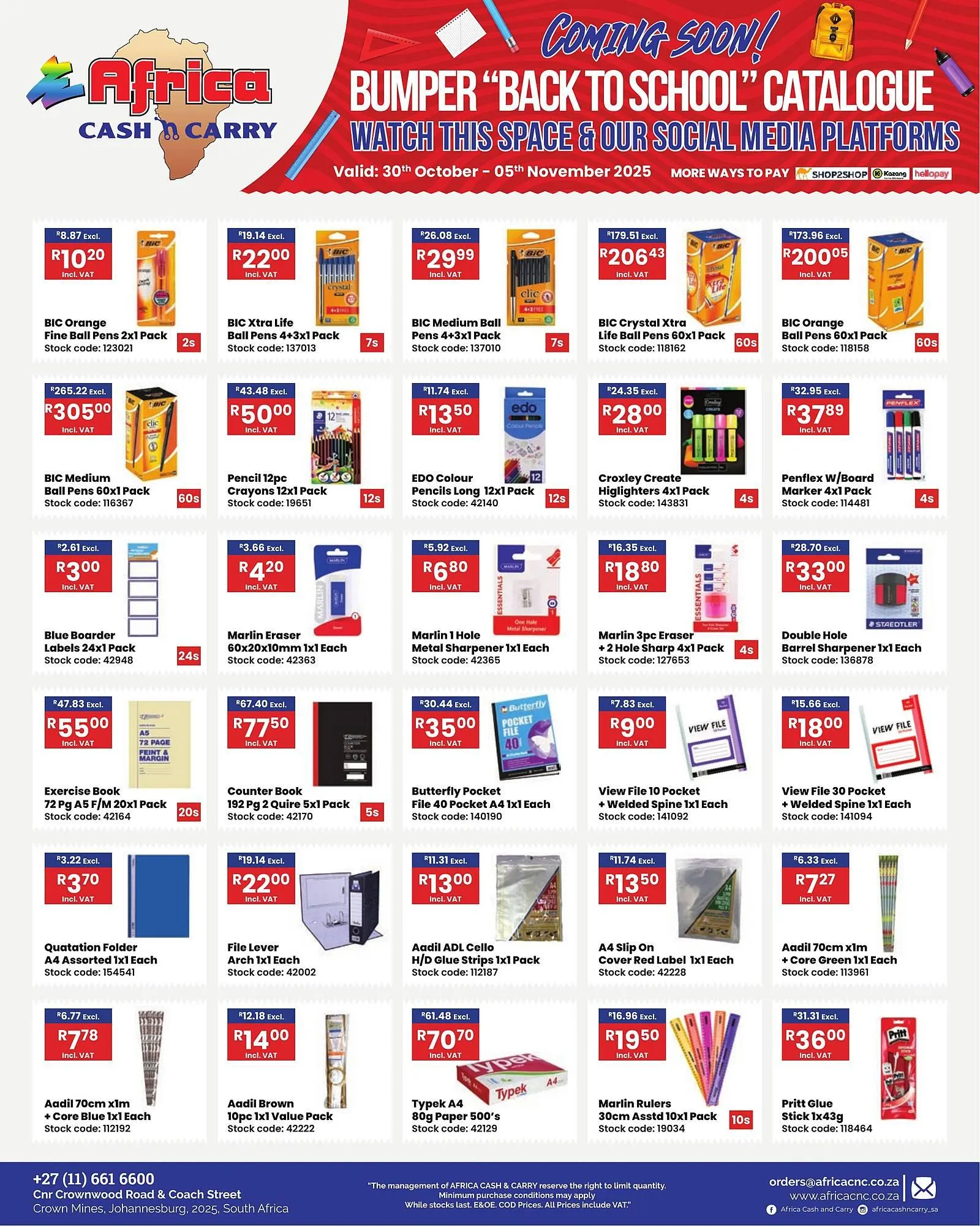 Africa Cash and Carry catalogue from 30 October to 5 November 2025 - Catalogue Page 21