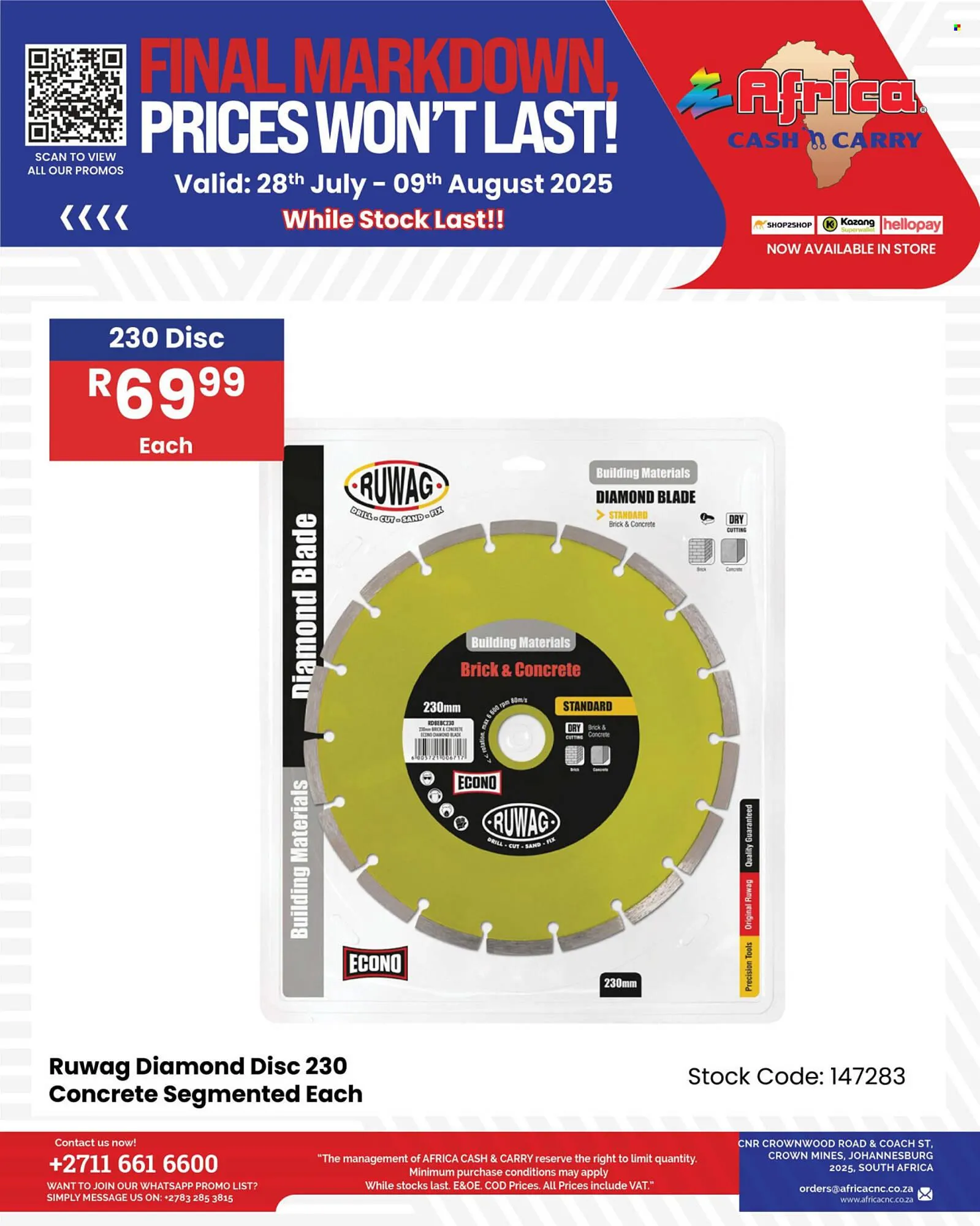 Africa Cash and Carry catalogue from 28 July to 9 August 2025 - Catalogue Page 2