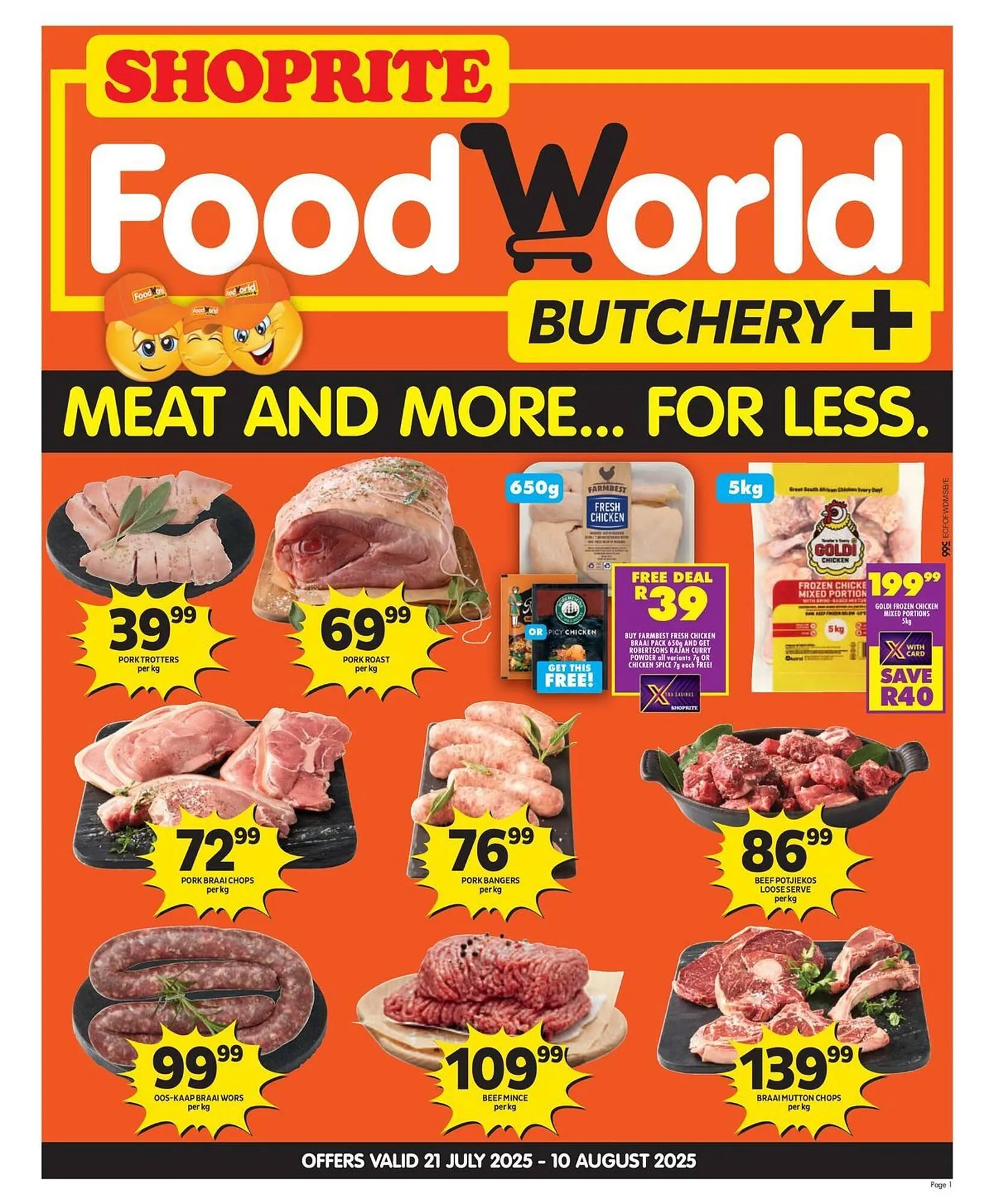 Shoprite catalogue from 26 July to 10 August 2025 - Catalogue Page 1