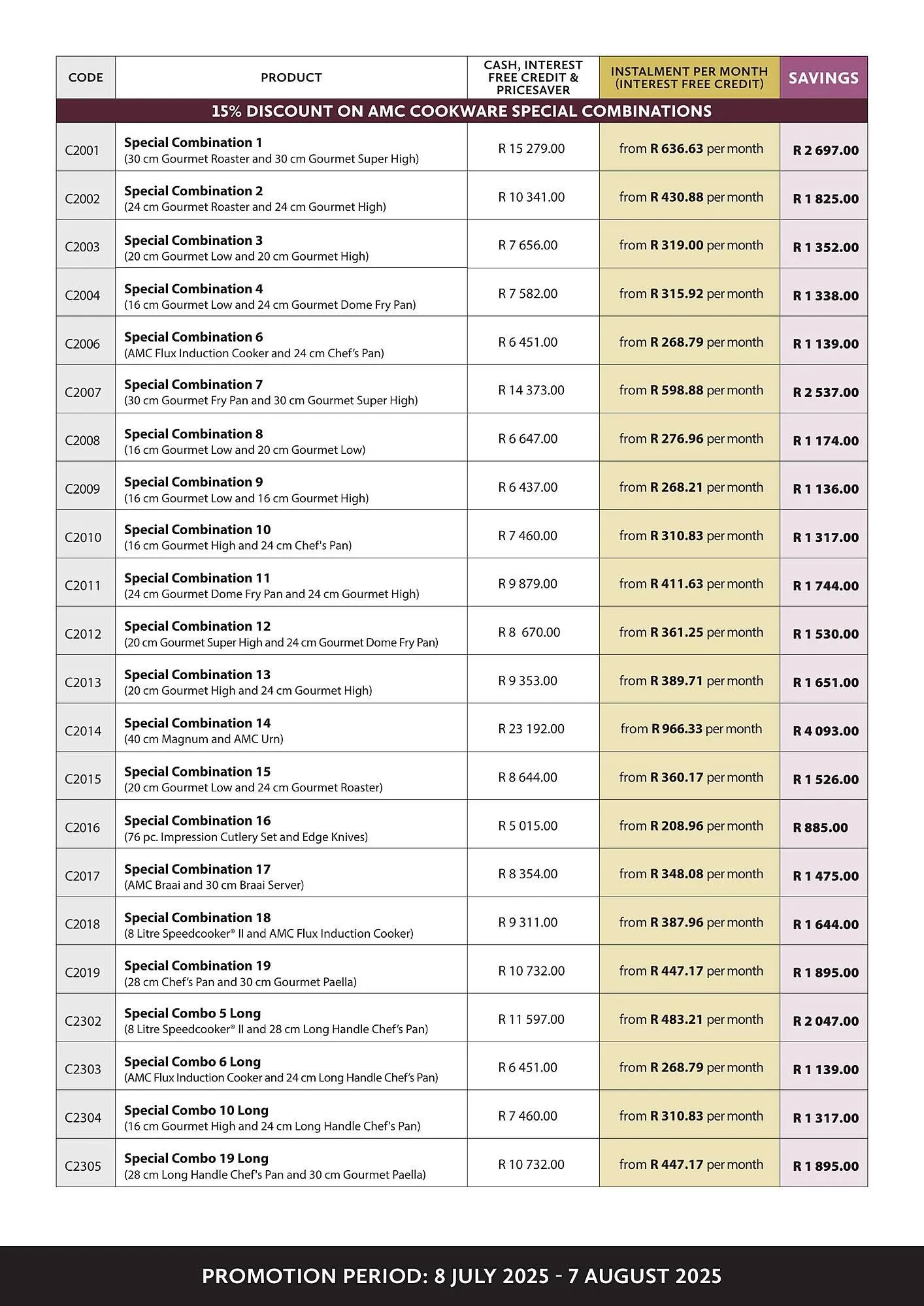 AMC Cookware catalogue from 8 July to 8 August 2025 - Catalogue Page 8