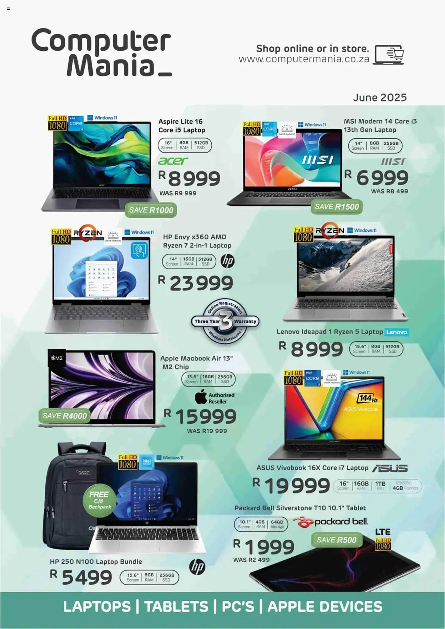 Computer Mania catalogue from 1 June to 30 June 2025 - Catalogue Page 1