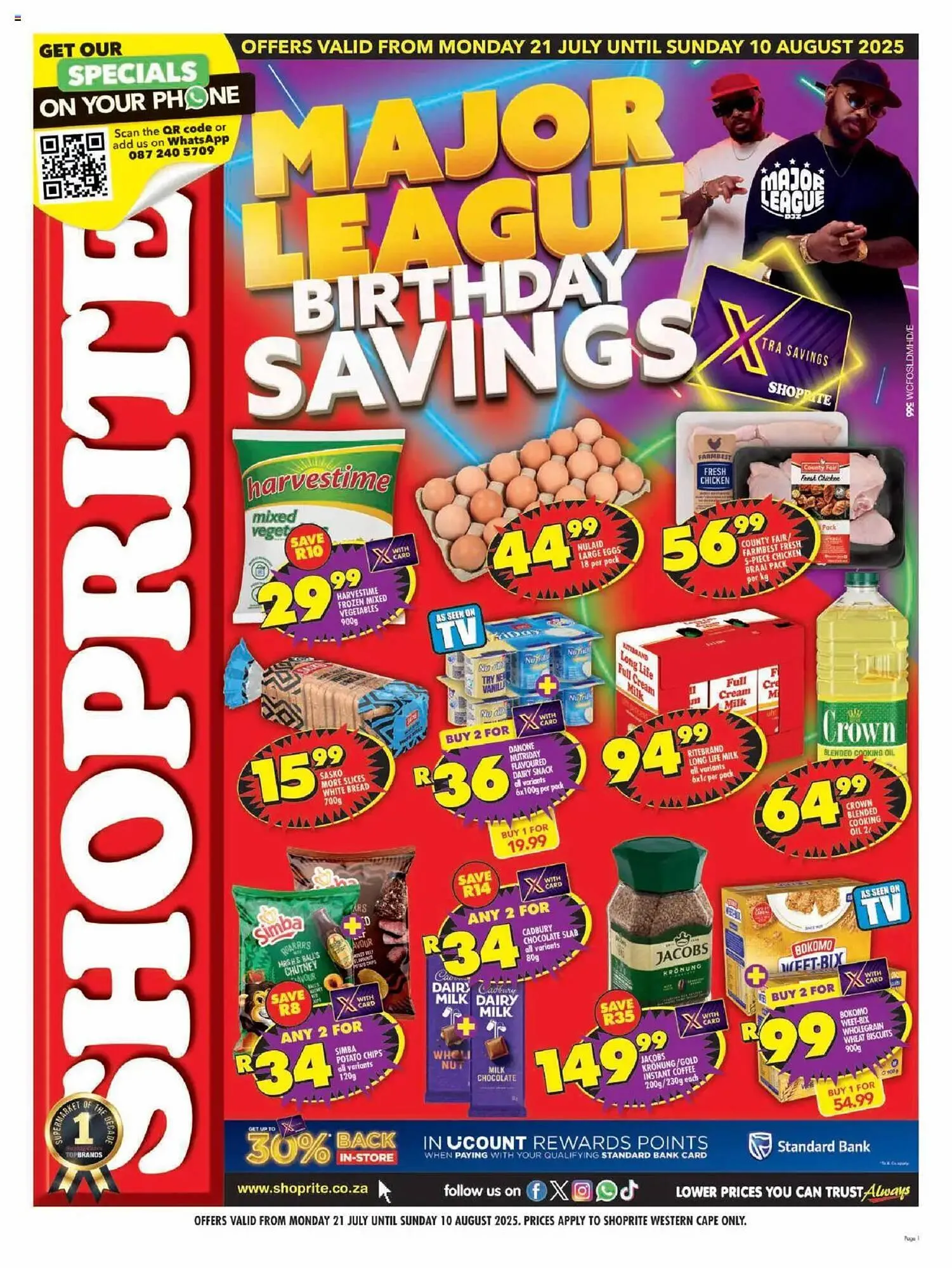 Shoprite catalogue from 21 July to 10 August 2025 - Catalogue Page 1