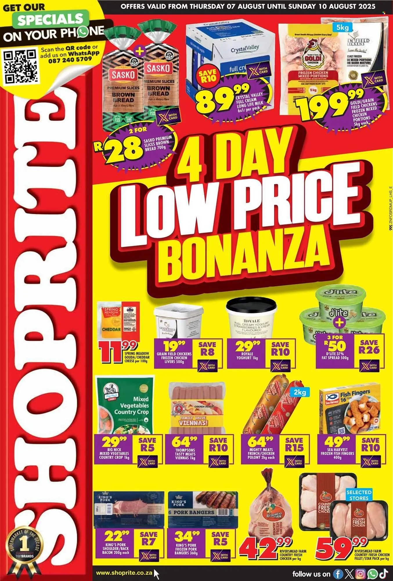 Shoprite catalogue from 7 August to 10 August 2025 - Catalogue Page 1