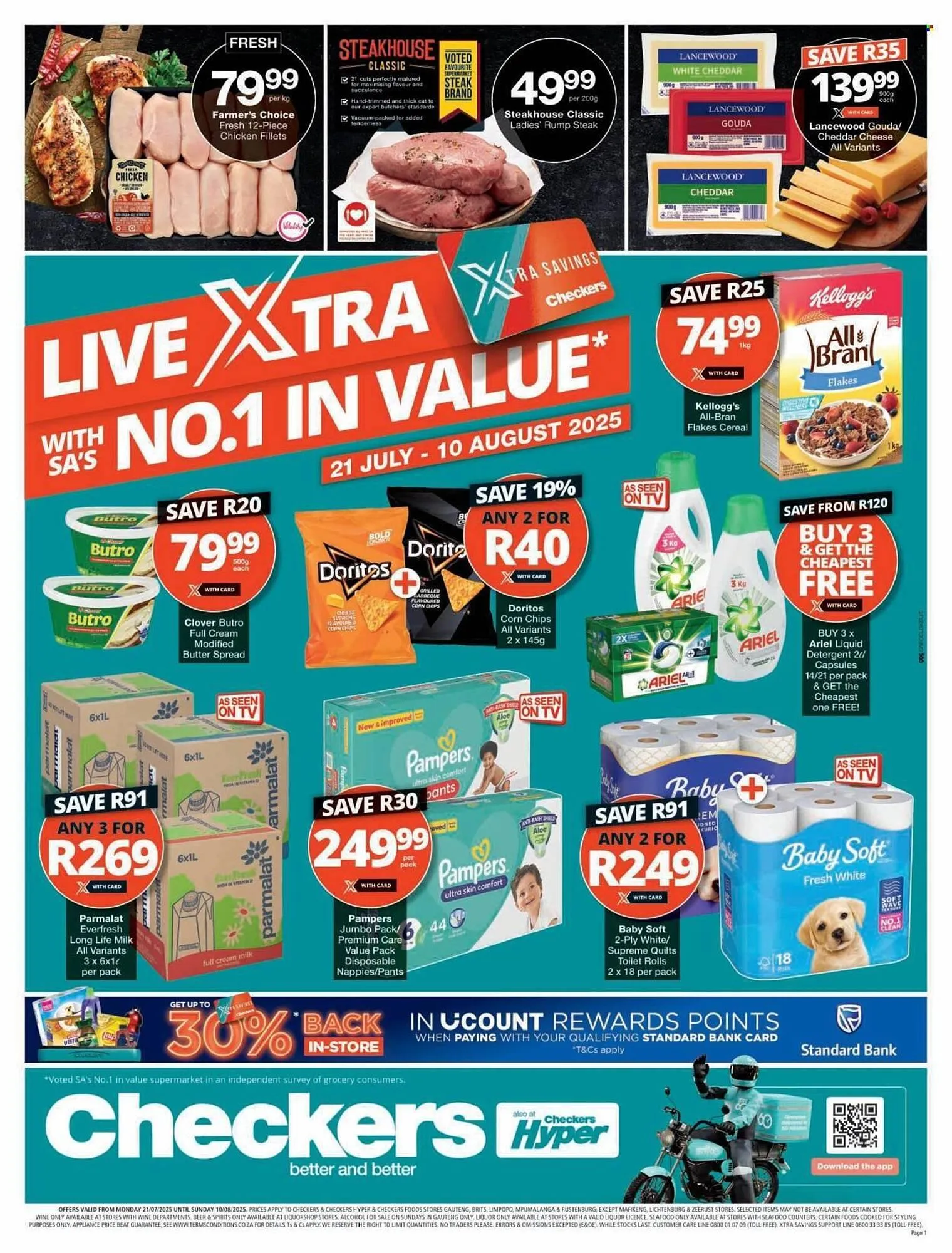 Checkers catalogue from 21 July to 10 August 2025 - Catalogue Page 1