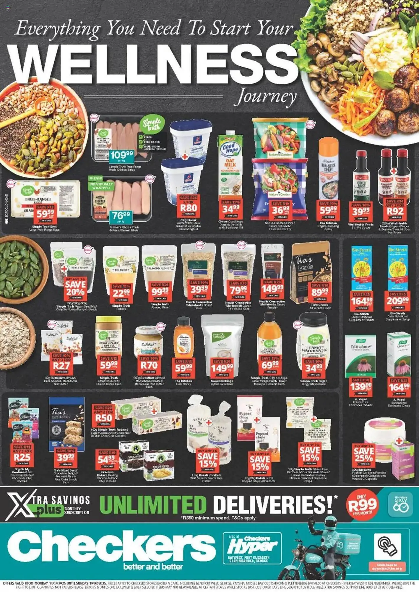 Checkers catalogue from 14 July to 10 August 2025 - Catalogue Page 1