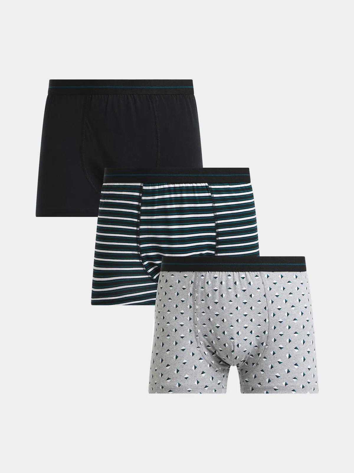 Jet Men's Multicolour 3 Pack Bodyshorts