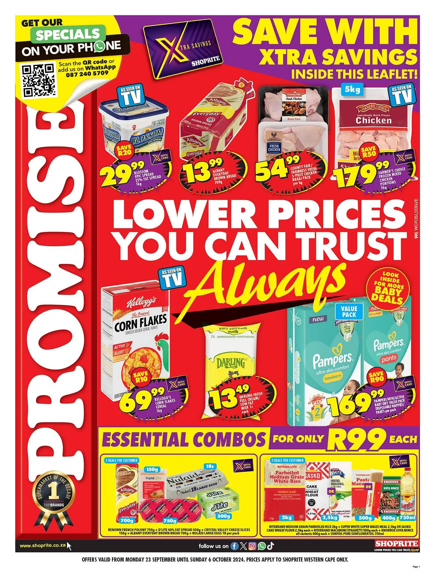 Shoprite catalogue from 23 September to 6 October 2024 - Catalogue Page 1