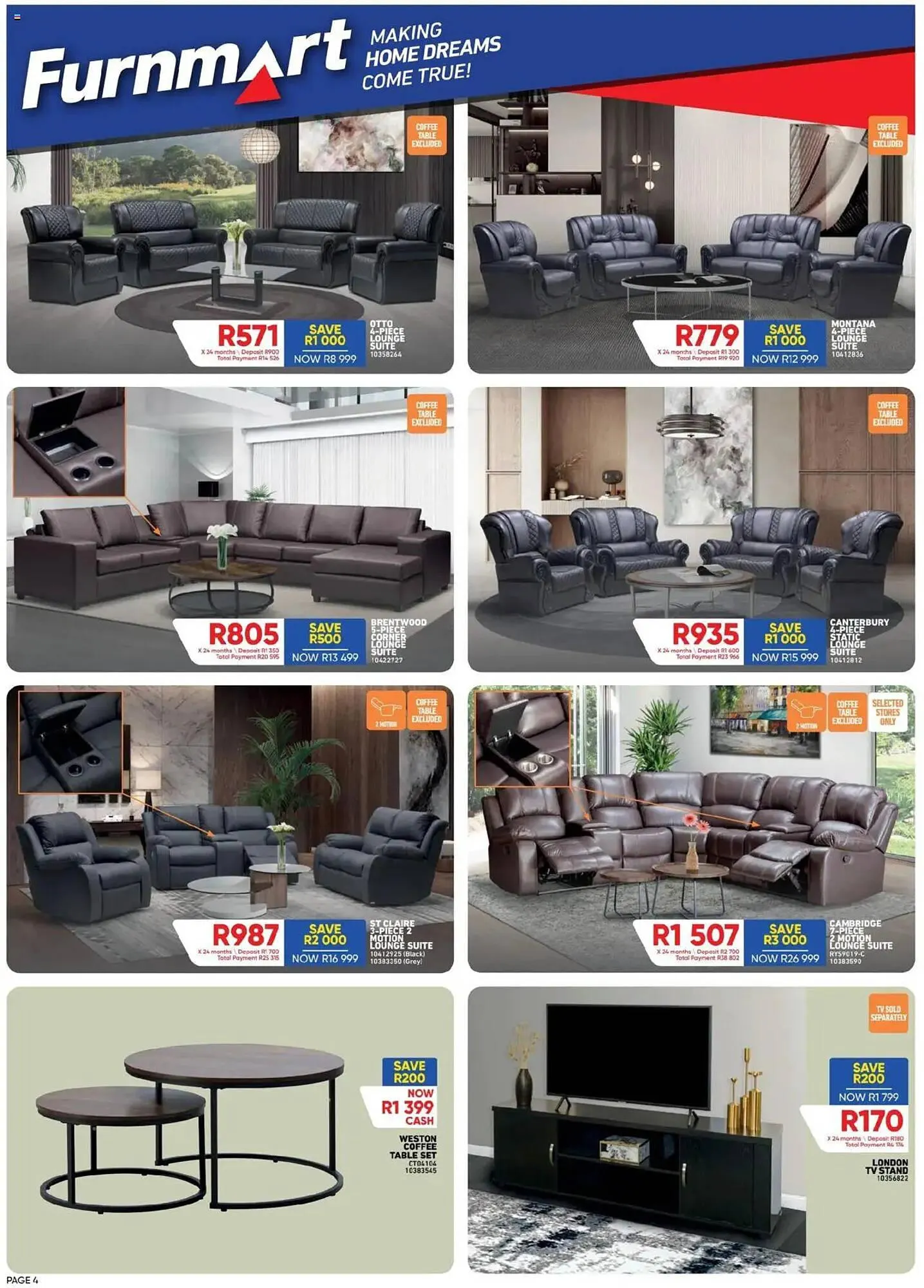 Furnmart catalogue from 15 September to 12 October 2025 - Catalogue Page 4