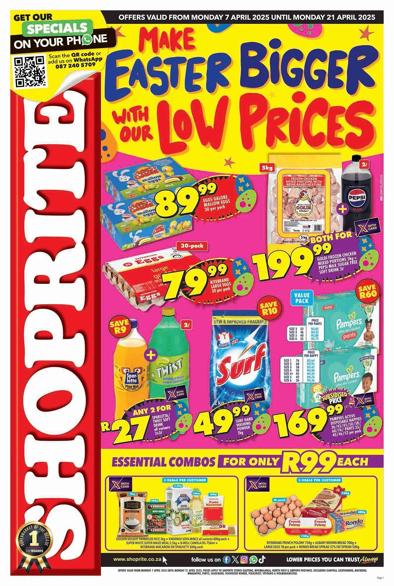 Shoprite catalogue from 7 April to 21 April 2025 - Catalogue Page 1